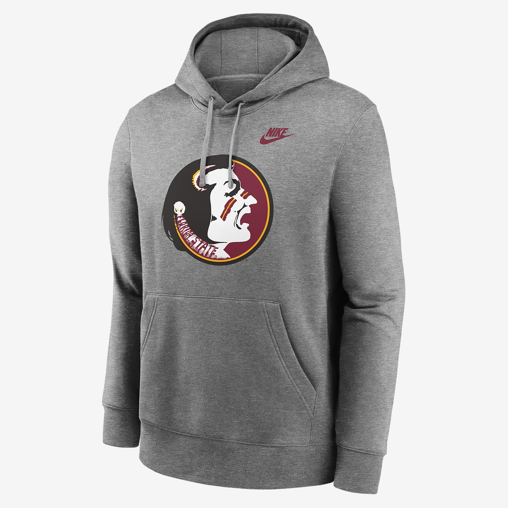 Florida State Seminoles Legacy Club Primary Logo Men's Nike College Pullover Hoodie