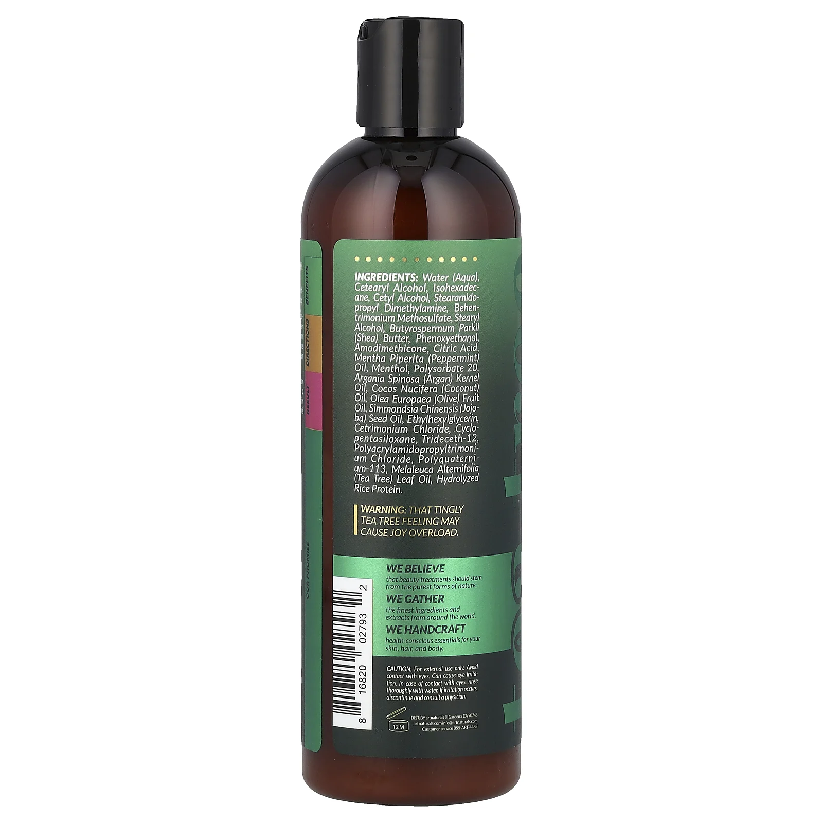 artnaturals, Кондиционер с чайным деревом, для сухой и зудящей кожи головы, 355 мл (12 жидк. Унций)