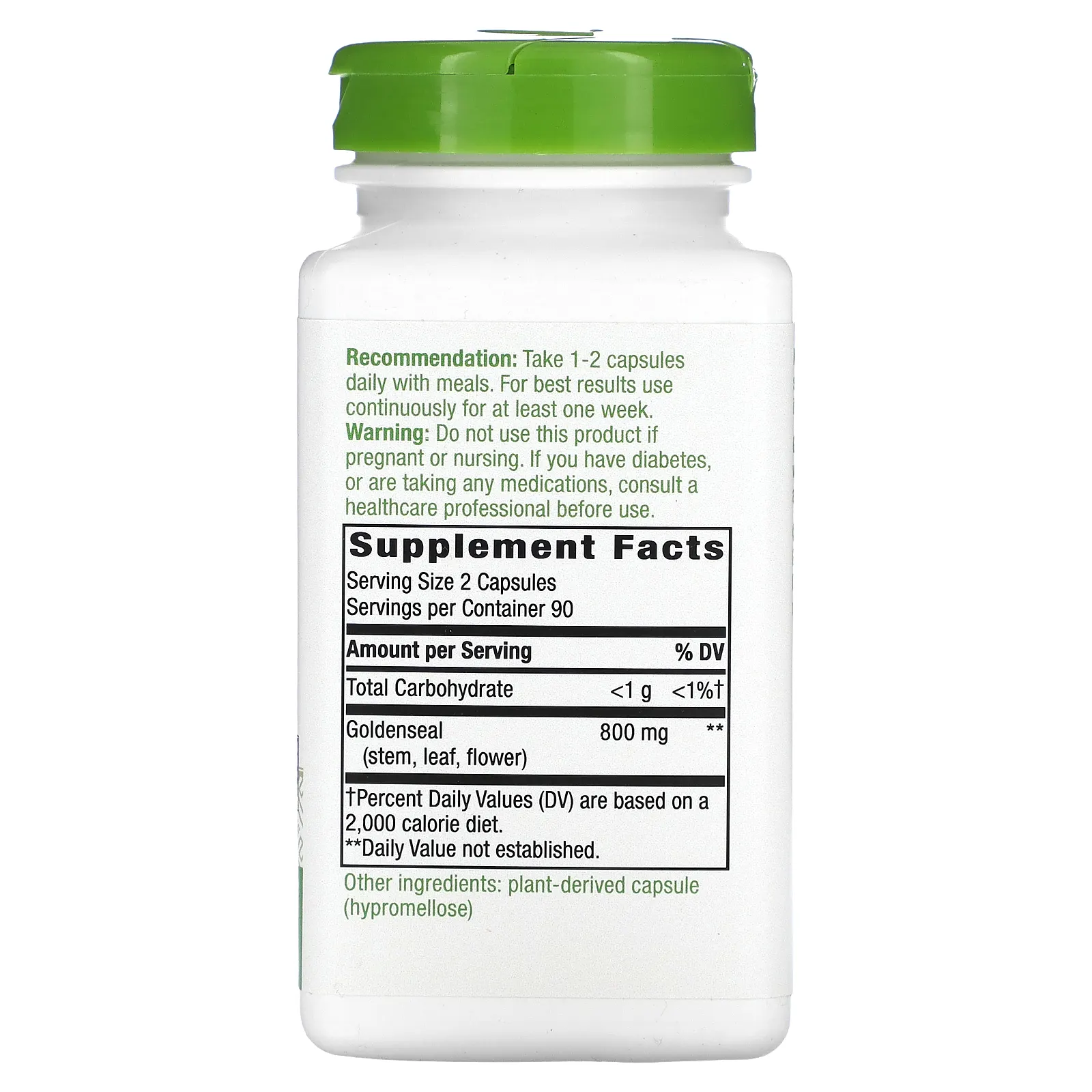 Nature's Way, желтокорень, 800 мг, 180 веганских капсул (400 мг в 1 капсуле)