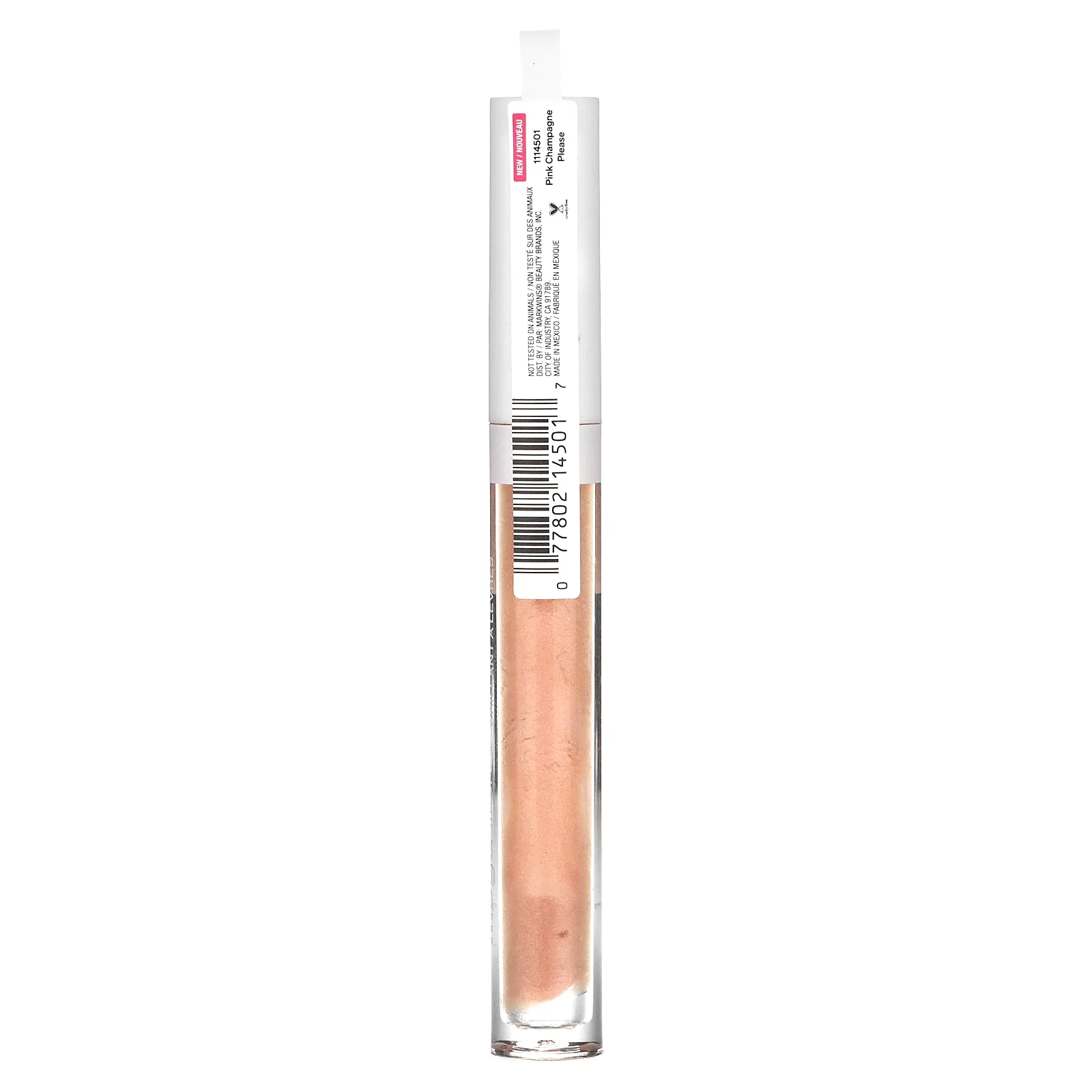 wet n wild, MegaSicks, блеск для губ, оттенок 1114501 «розовое шампанское», 0,07 унции