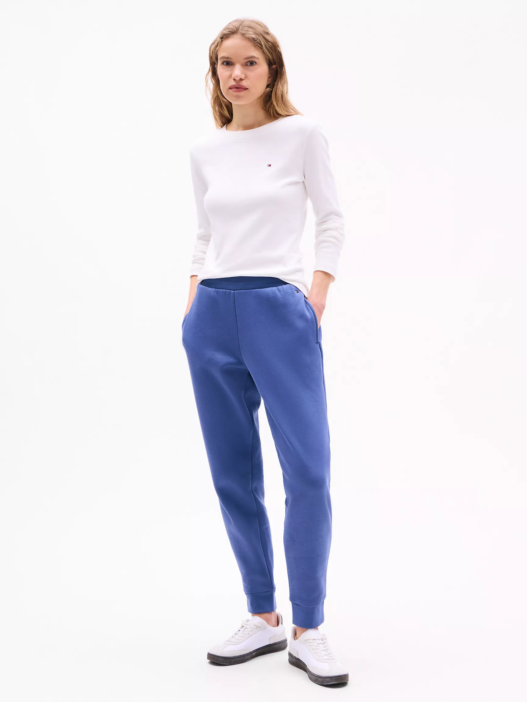 Женские брюки Tommy Hilfiger, Свободные однотонные спортивные брюки
