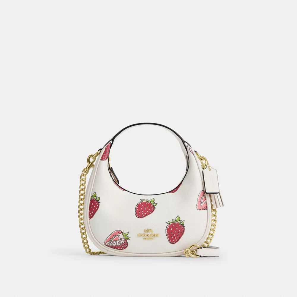 Сумка COACH Carmen Mini Crossbody Bag With Strawberry Print