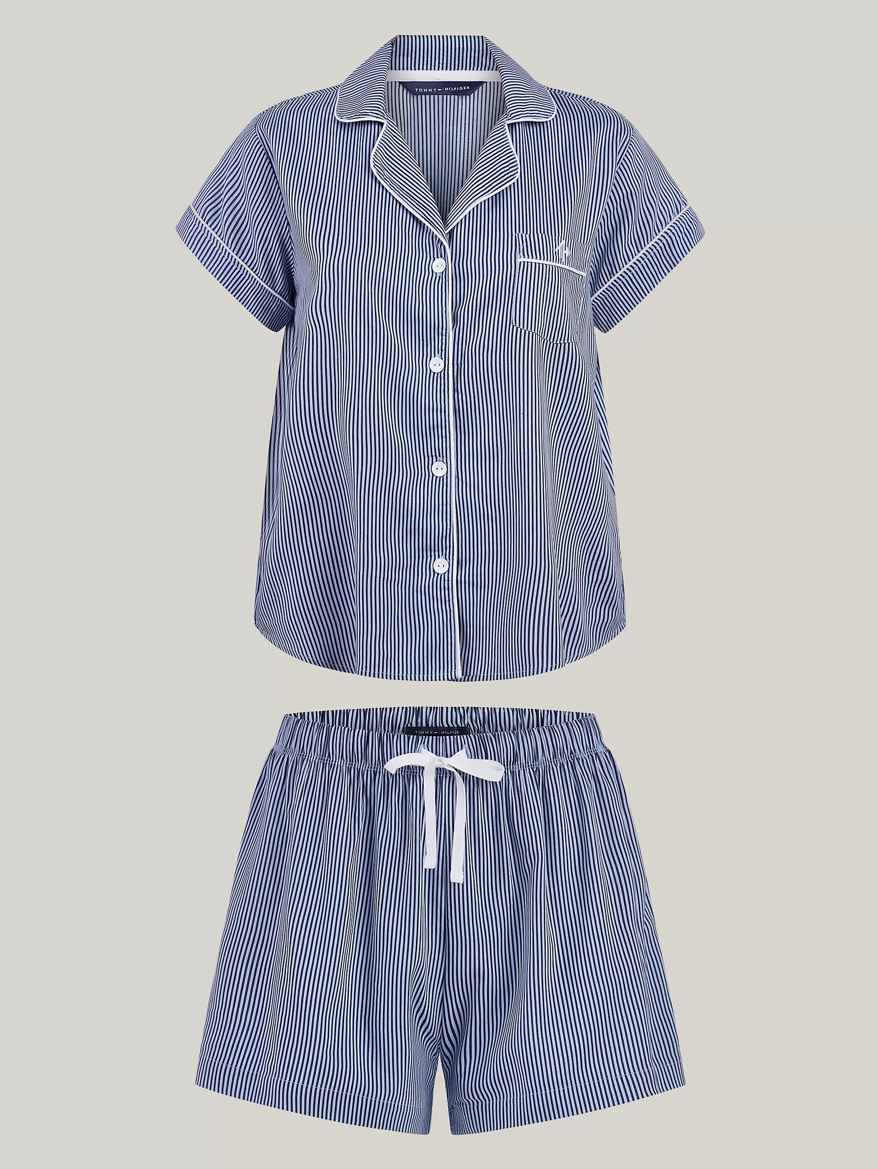 Женская одежда для сна Tommy Hilfiger, Пижамный комплект с вышитым монограммным логотипом