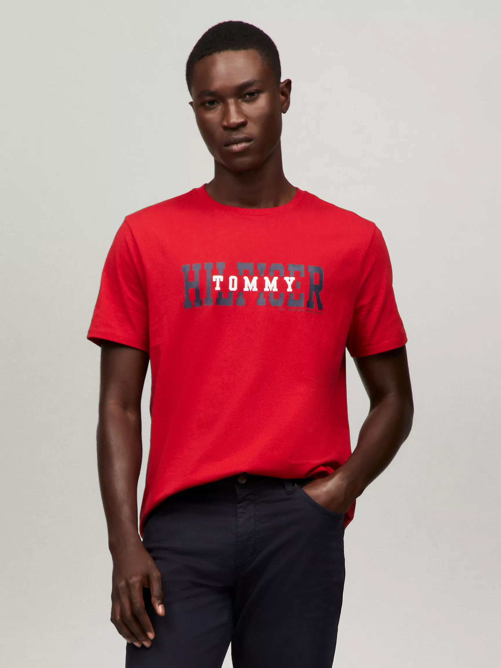 Мужская футболка Tommy Hilfiger, Футболка Tommy с университетским логотипом