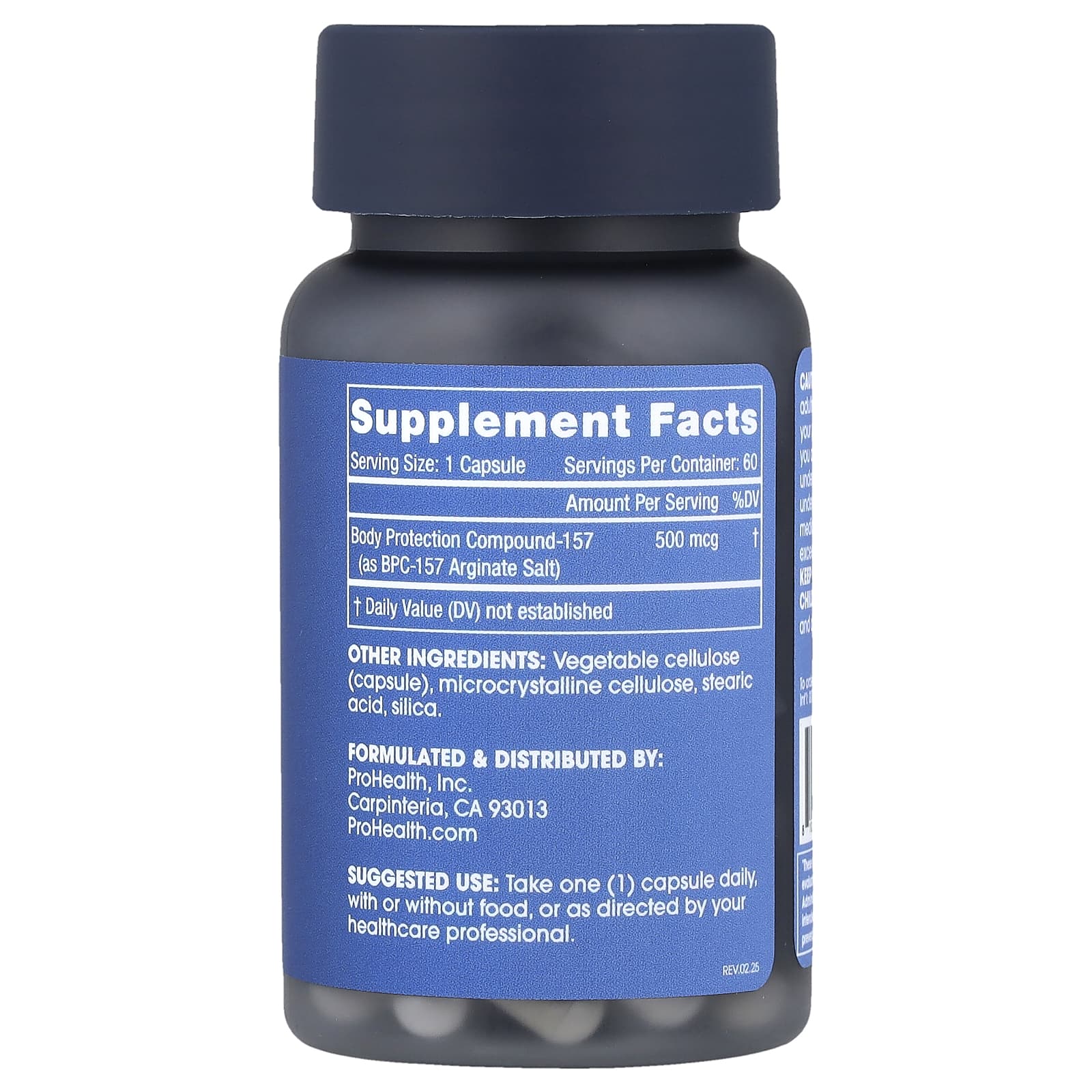 ProHealth Longevity, BPC-157, 500 мкг, 60 капсул