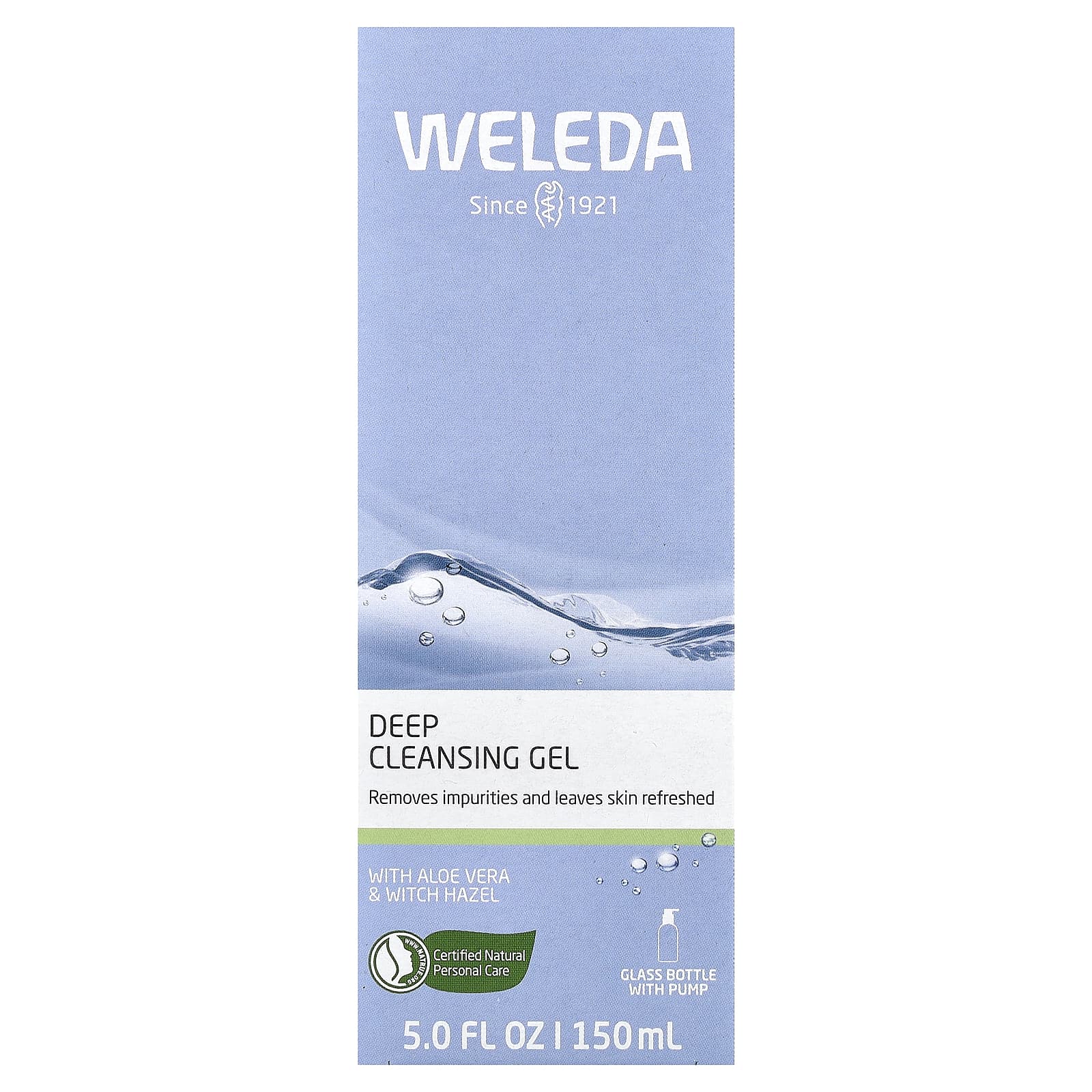 Weleda, гель для глубокого очищения с алоэ вера и гамамелисом, 150 мл (5 жидк. унций)