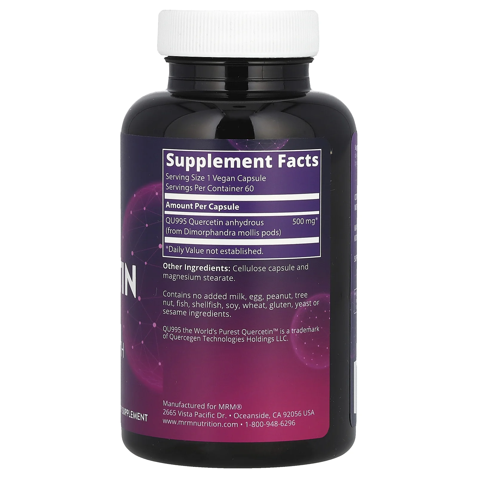 MRM Nutrition, Nutrition, кверцетин, 60 веганских капсул