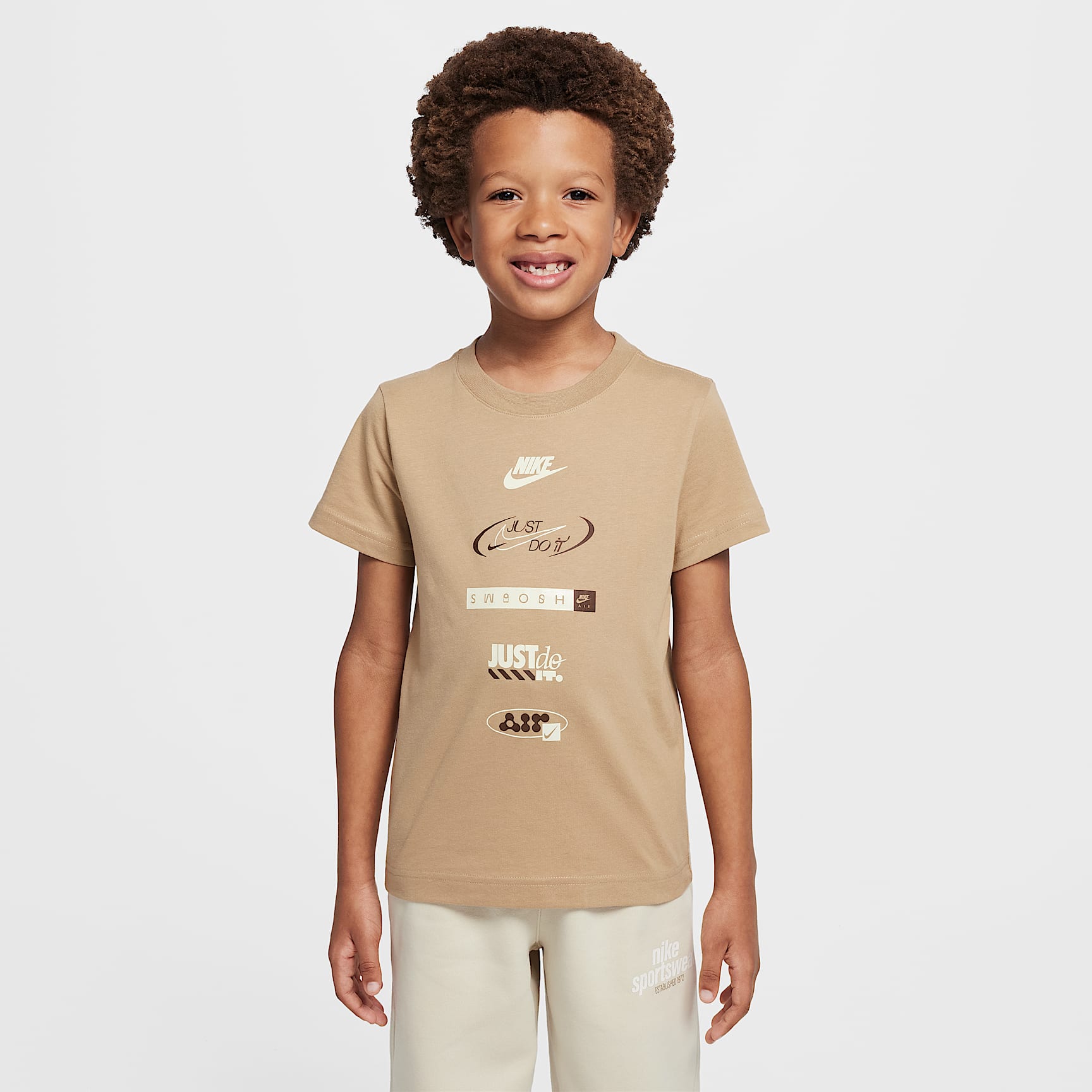 Nike Little Kids' Brandmark Stack T-Shirt