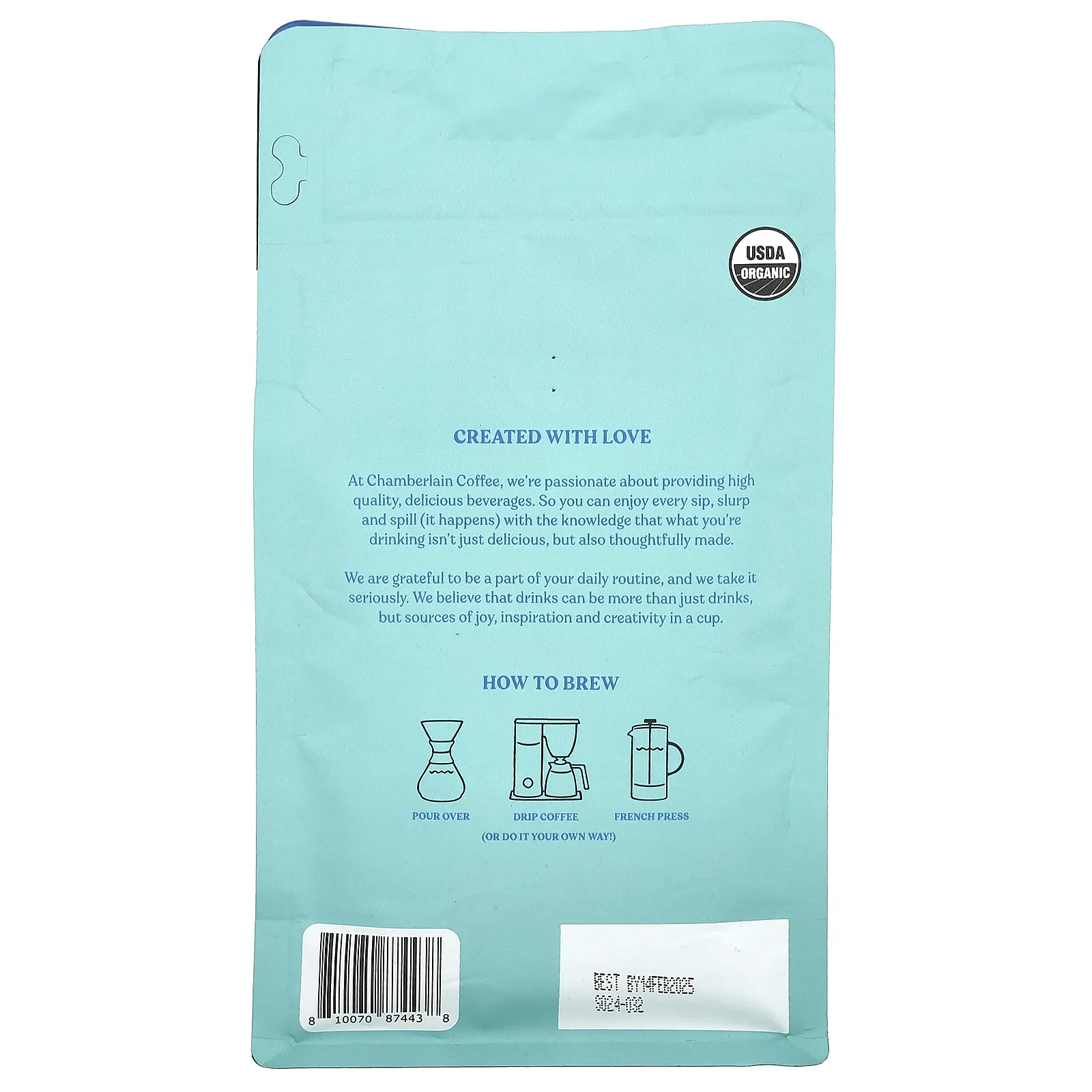 Chamberlain Coffee, Смесь теста для торта «Сладкая выдра», молотый, средней обжарки, 340 г (12 унций)