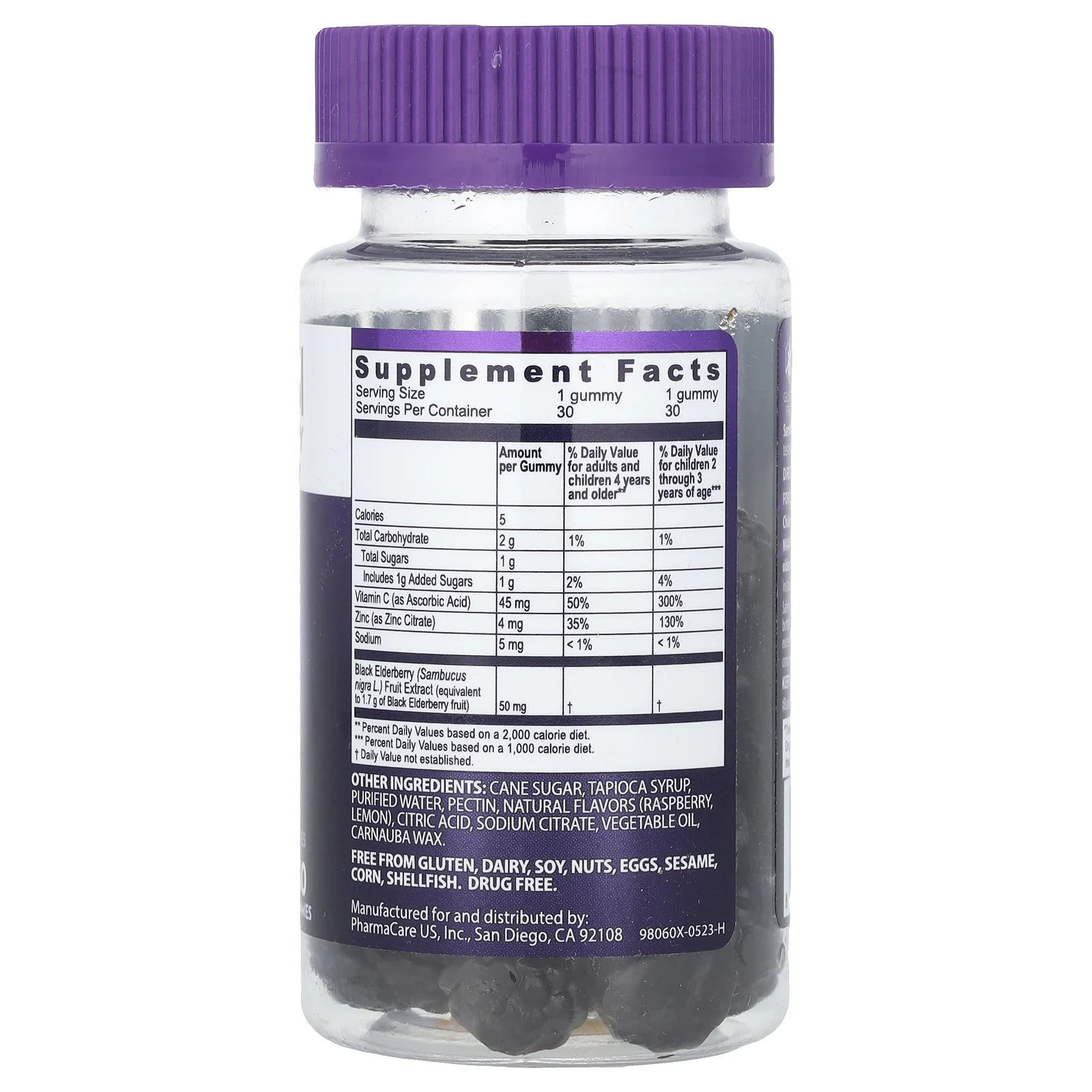 Sambucol, Черная бузина, жевательные таблетки для детей, 30 шт.