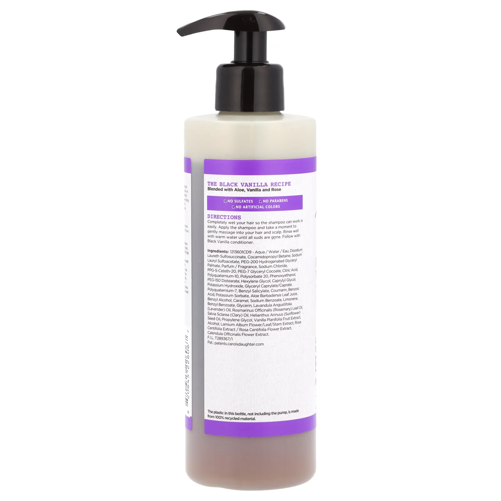 Carol's Daughter, Black Vanilla, Moisture & Shine System, роскошный шампунь для увлажнения, для сухих, тусклых и ломких волос, 355 мл (12 жидк. Унций)