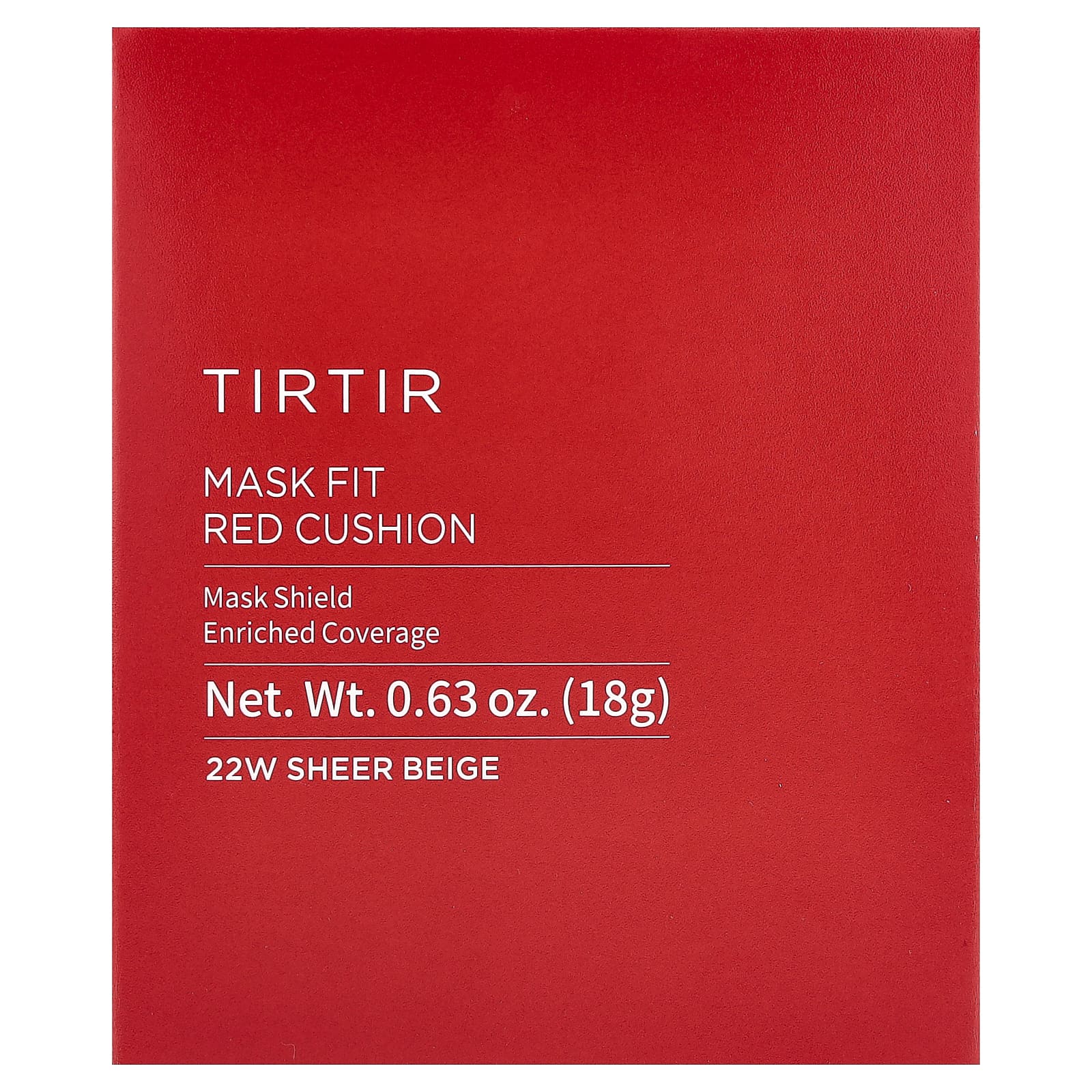 TIRTIR, Mask Fit Red Cushion, 22 Вт, бежевый, 18 г (0,63 унции)