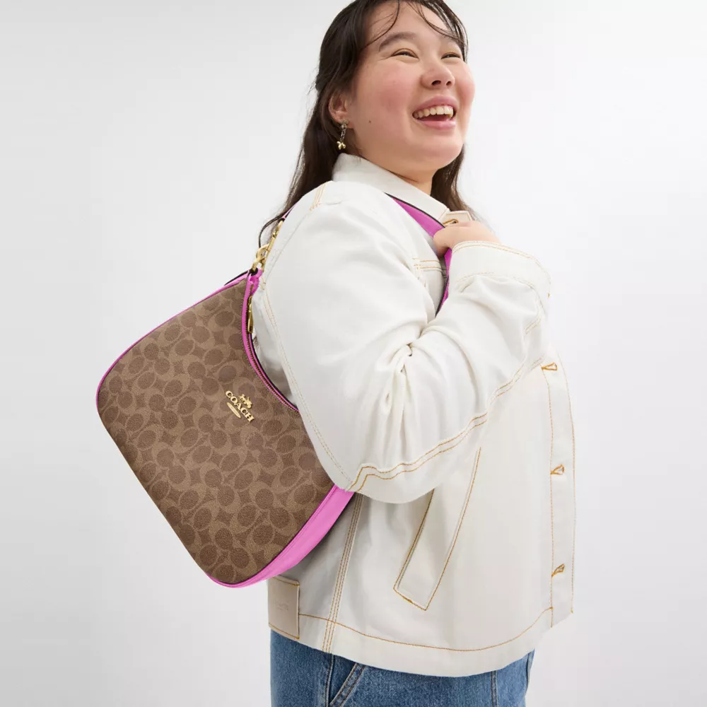 Сумка COACH Teri Hobo Bag In Signature Canvas