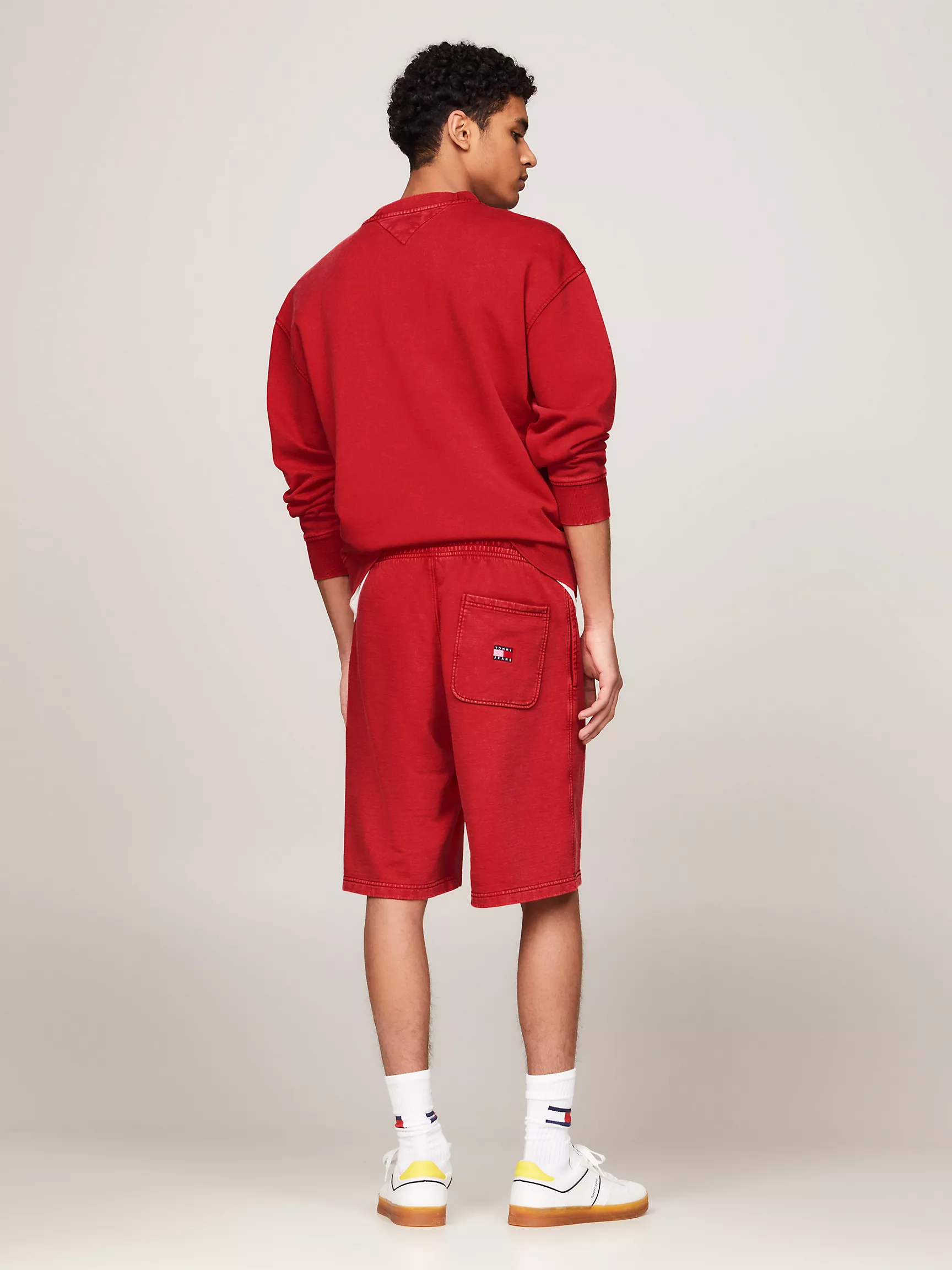 Мужские шорты Tommy Hilfiger, Шорты TJ Archive Varsity Logo с эффектом стирки