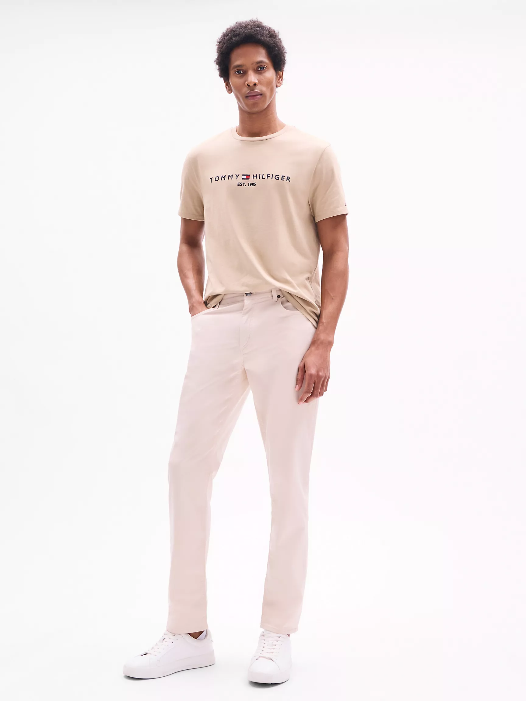 Мужская футболка Tommy Hilfiger, Футболка с вышитым логотипом Tommy