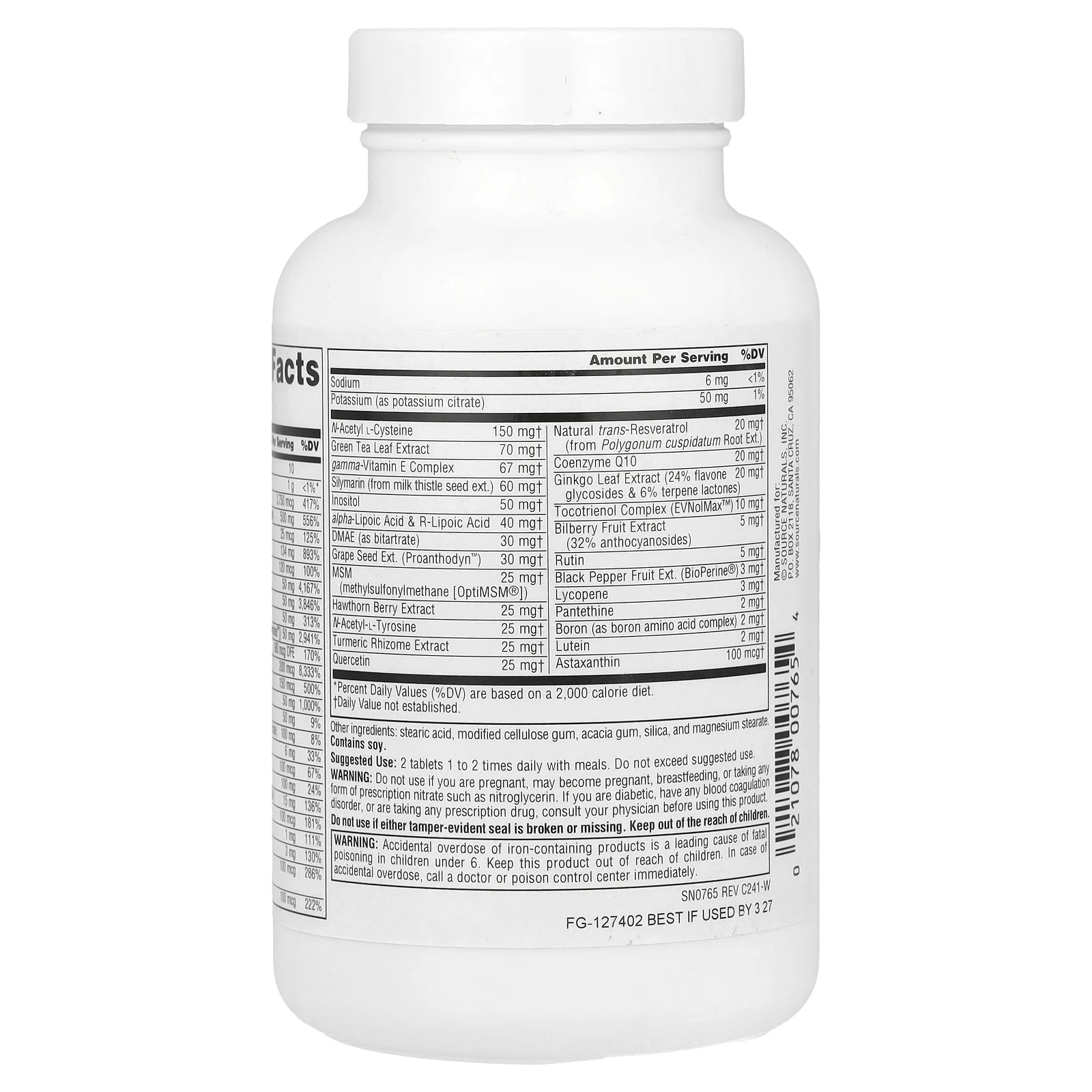 Source Naturals, Life Force® Multiple, 60 таблеток