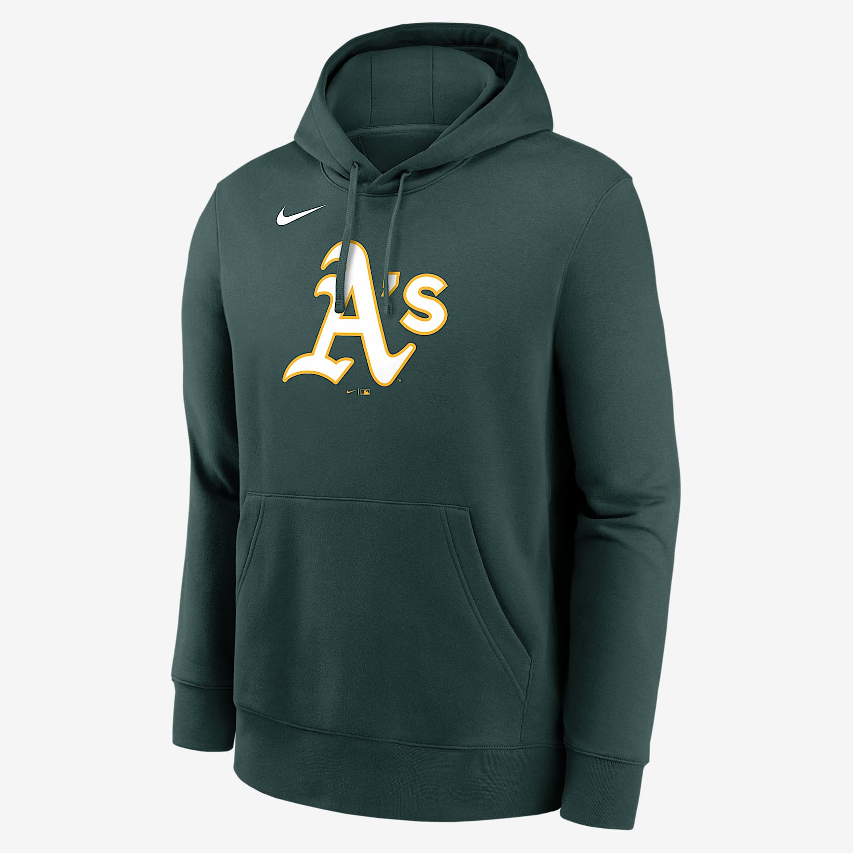 Athletics Logo Club Men's Nike MLB Pullover Hoodie