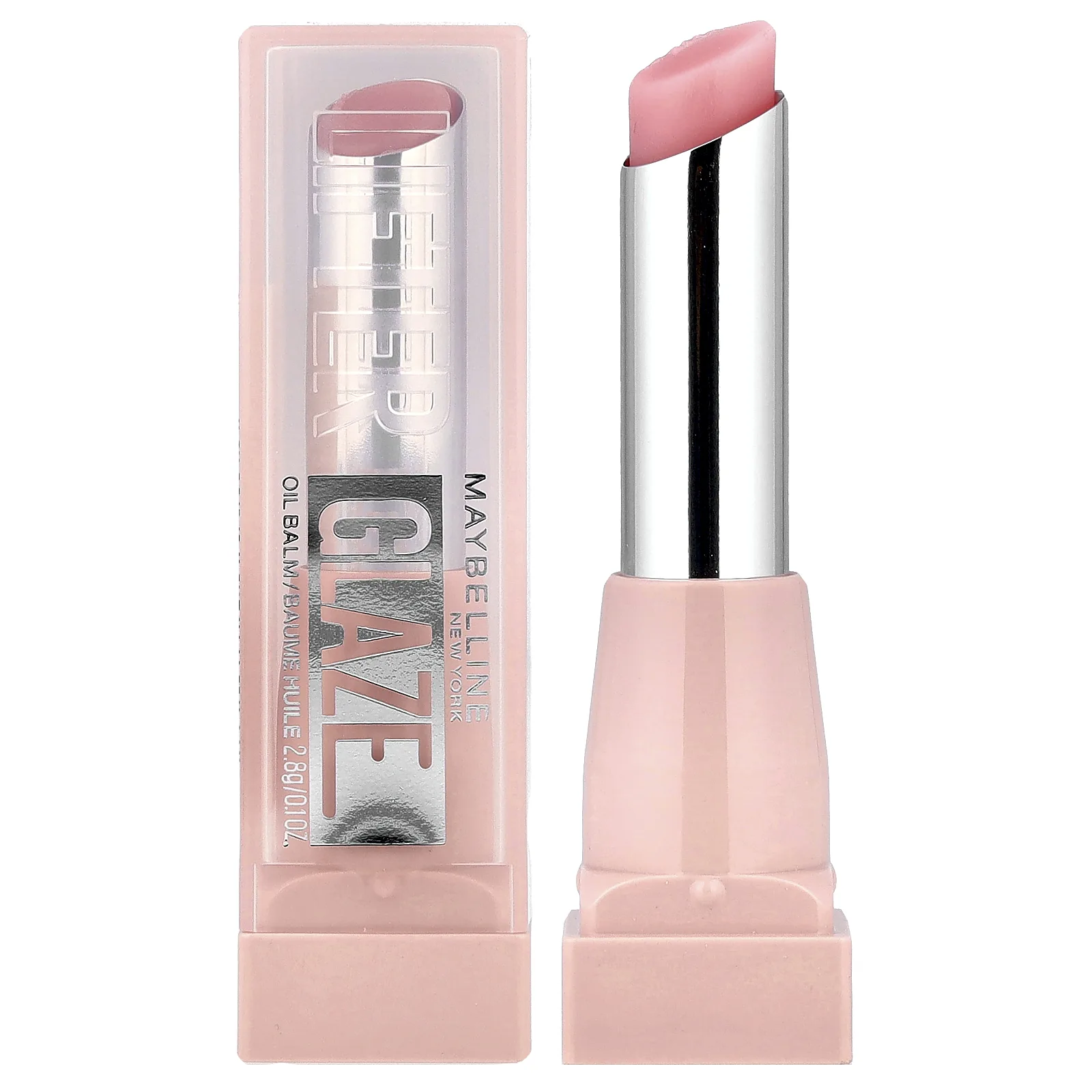 Maybelline, Lipter Glaze, масляный бальзам, оттенок 002 розовый, 2,8 г (0,1 унции)