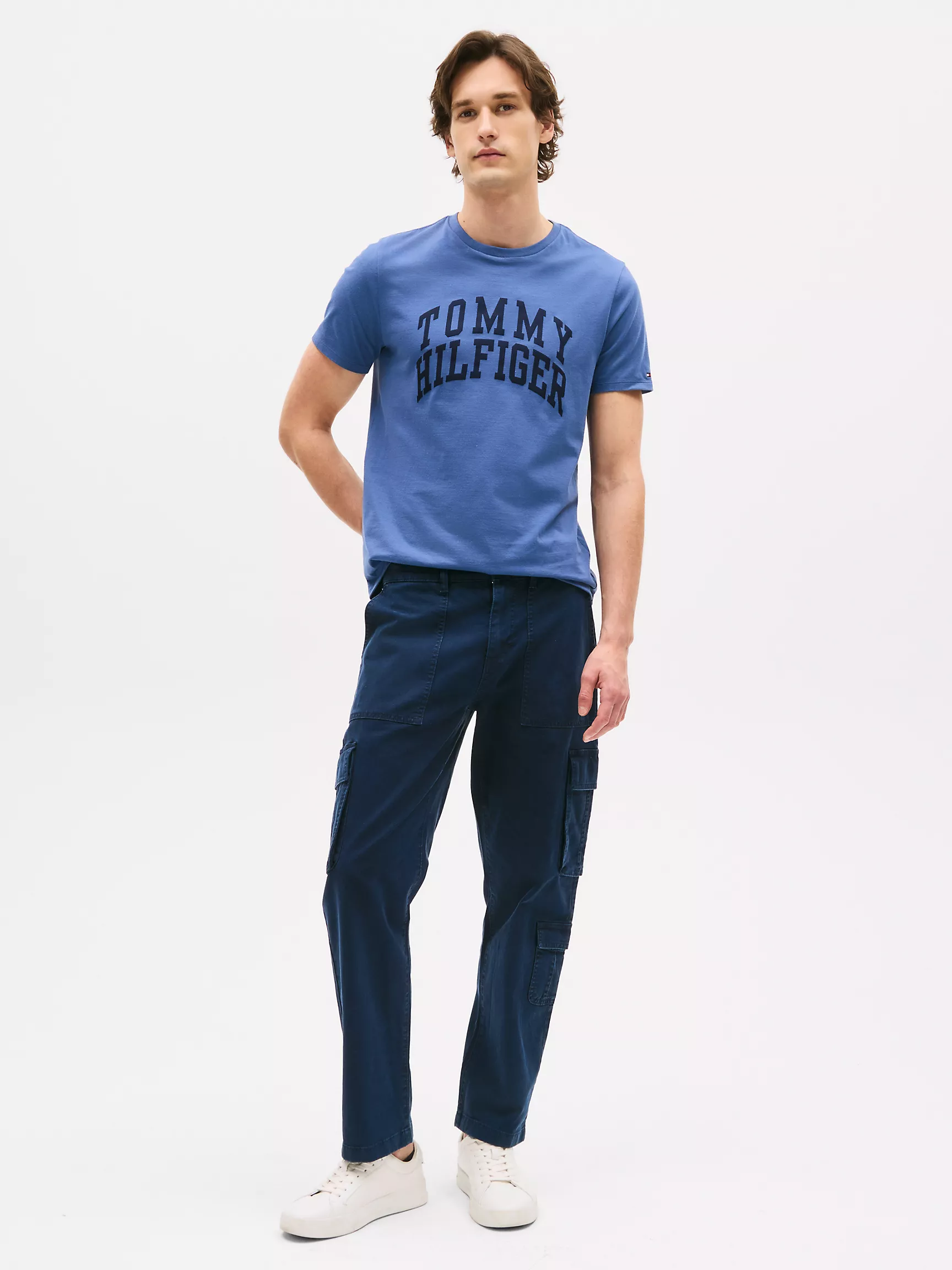 Мужская футболка Tommy Hilfiger, Футболка с логотипом в виде блоковых букв