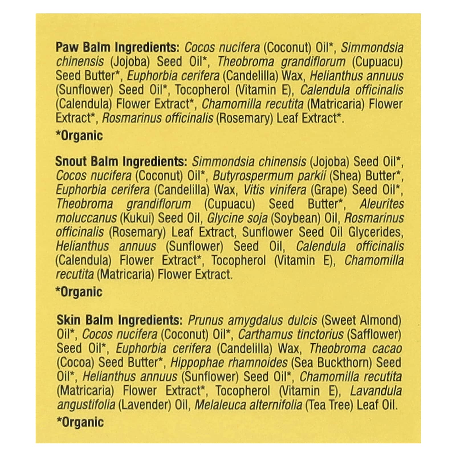 Charlie and Frank, набор бальзамов для собак, для лап, кожи и носа, 3 баночки по 8,5 г (0,3 унции)