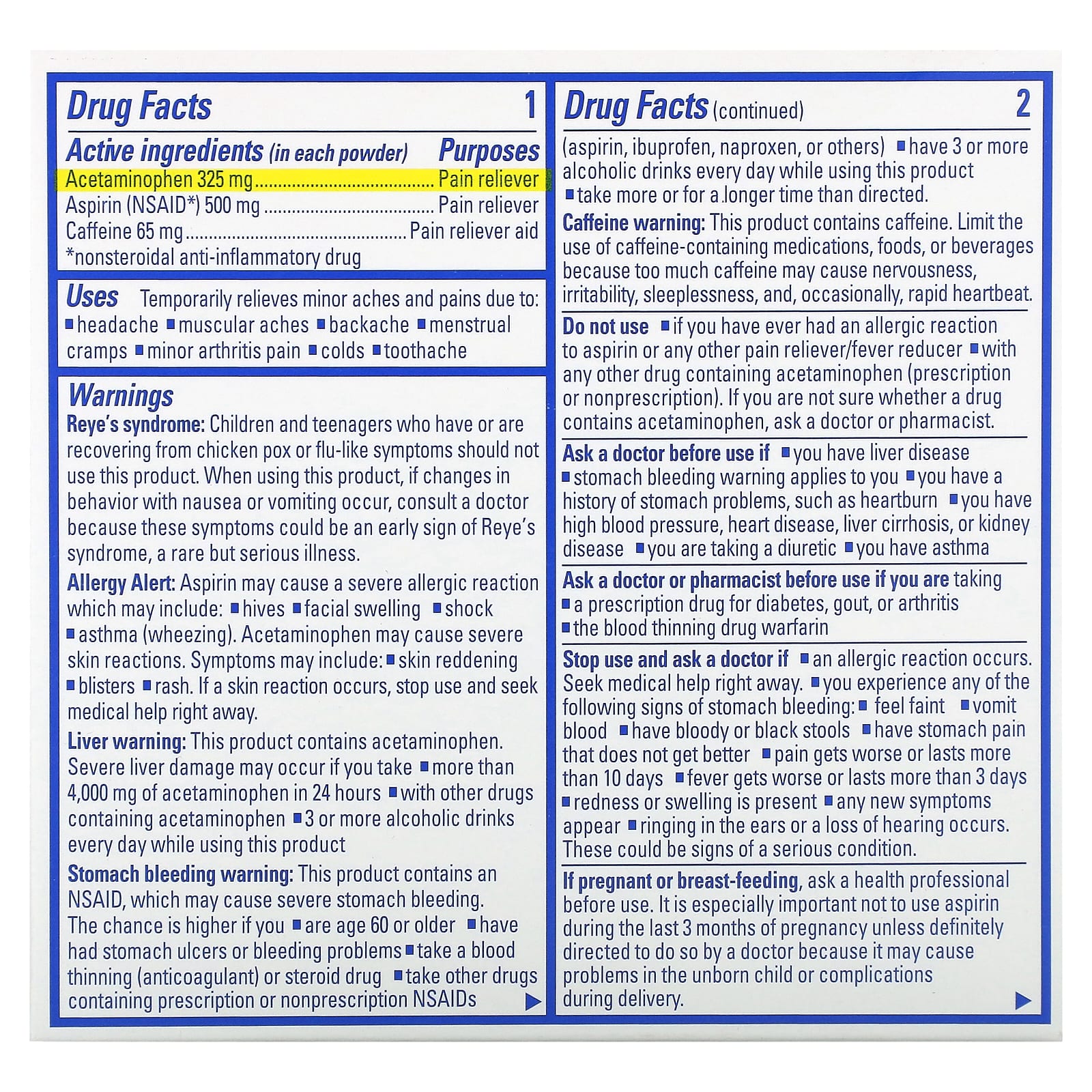 Goody's, порошок от головной боли, повышенная сила действия, фруктовое ассорти, 24 пакетика