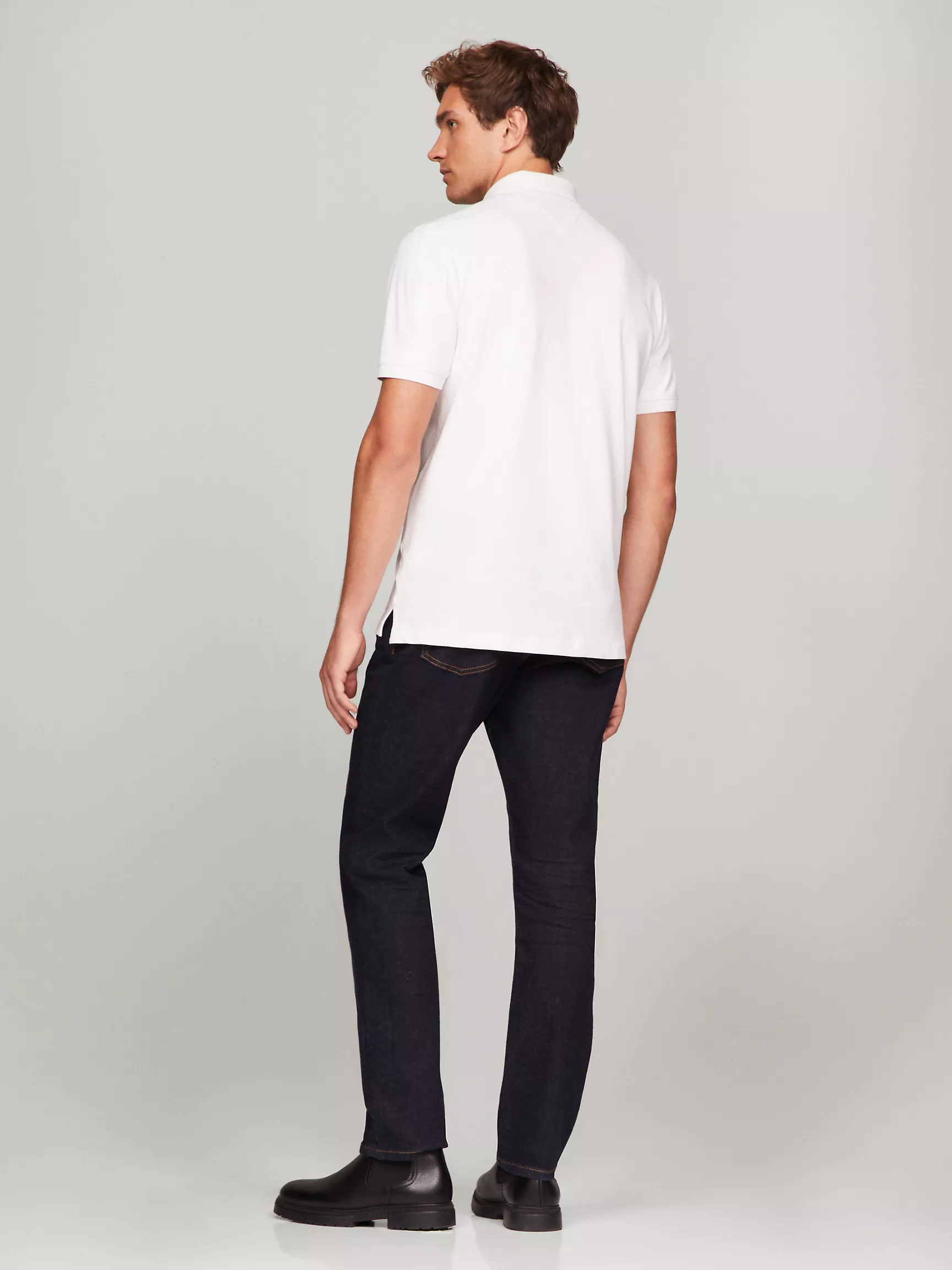 Мужское поло Tommy Hilfiger, Поло стандартного кроя с вышитым логотипом Heritage