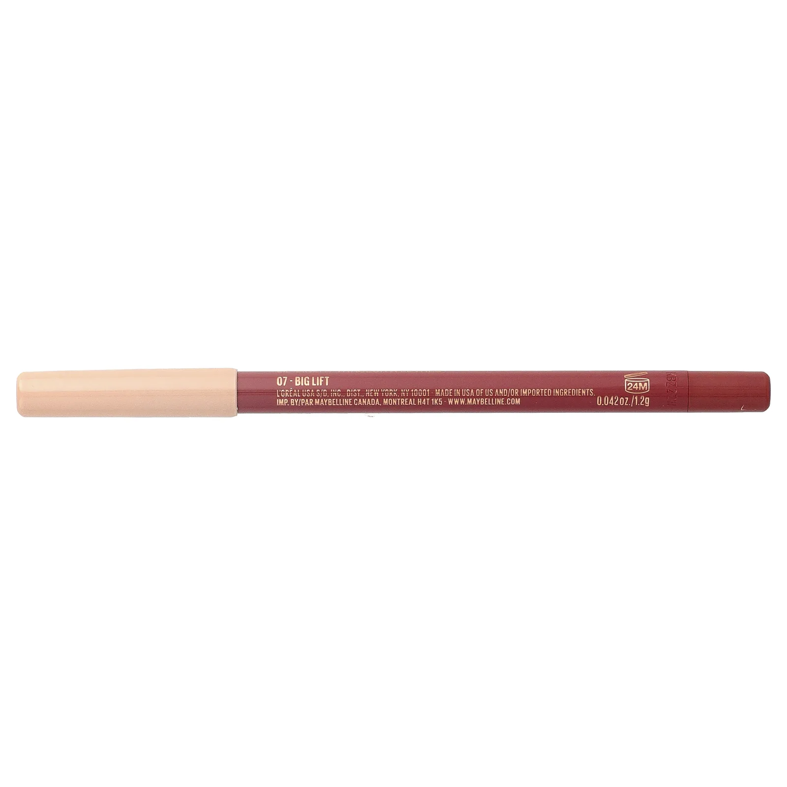 Maybelline, Lifter Line, карандаш для губ, оттенок 07 Big Lift, 1,2 г (0,042 унции)