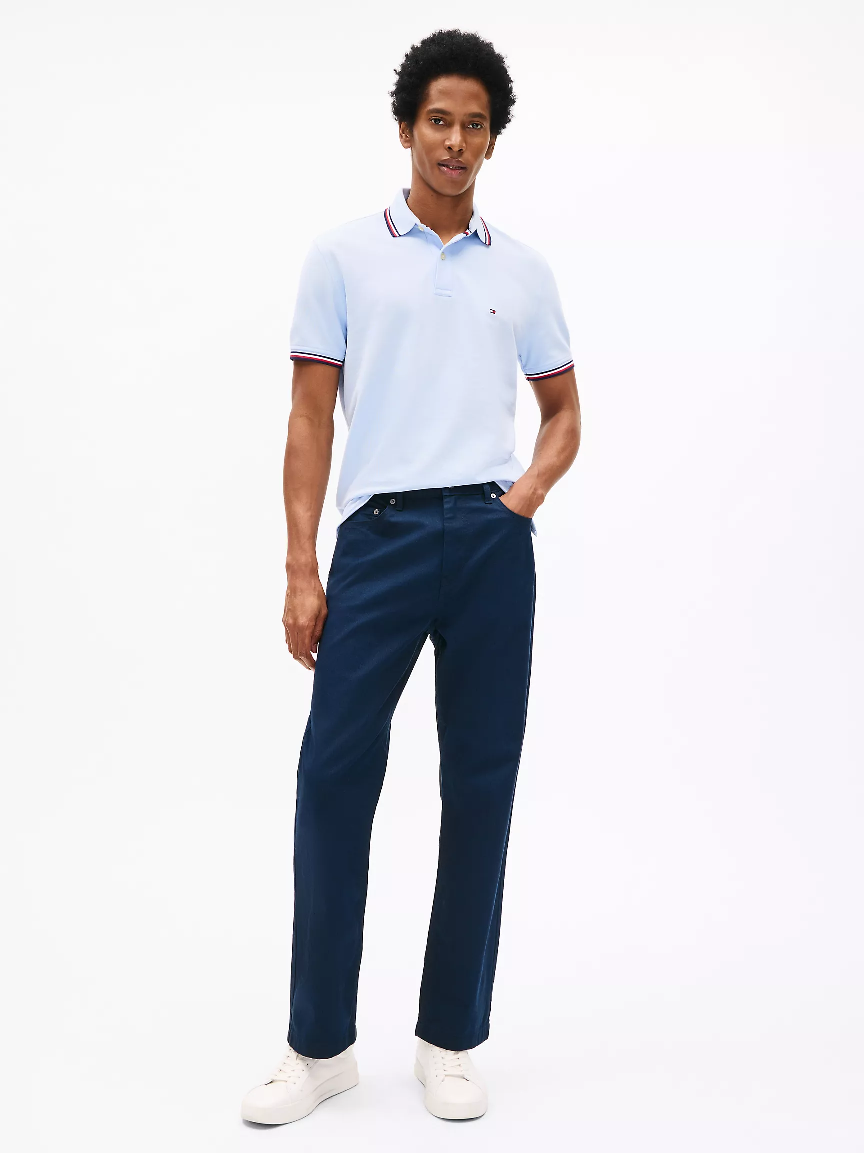 Мужское поло Tommy Hilfiger, Влагоотводящее поло Tommy стандартного кроя