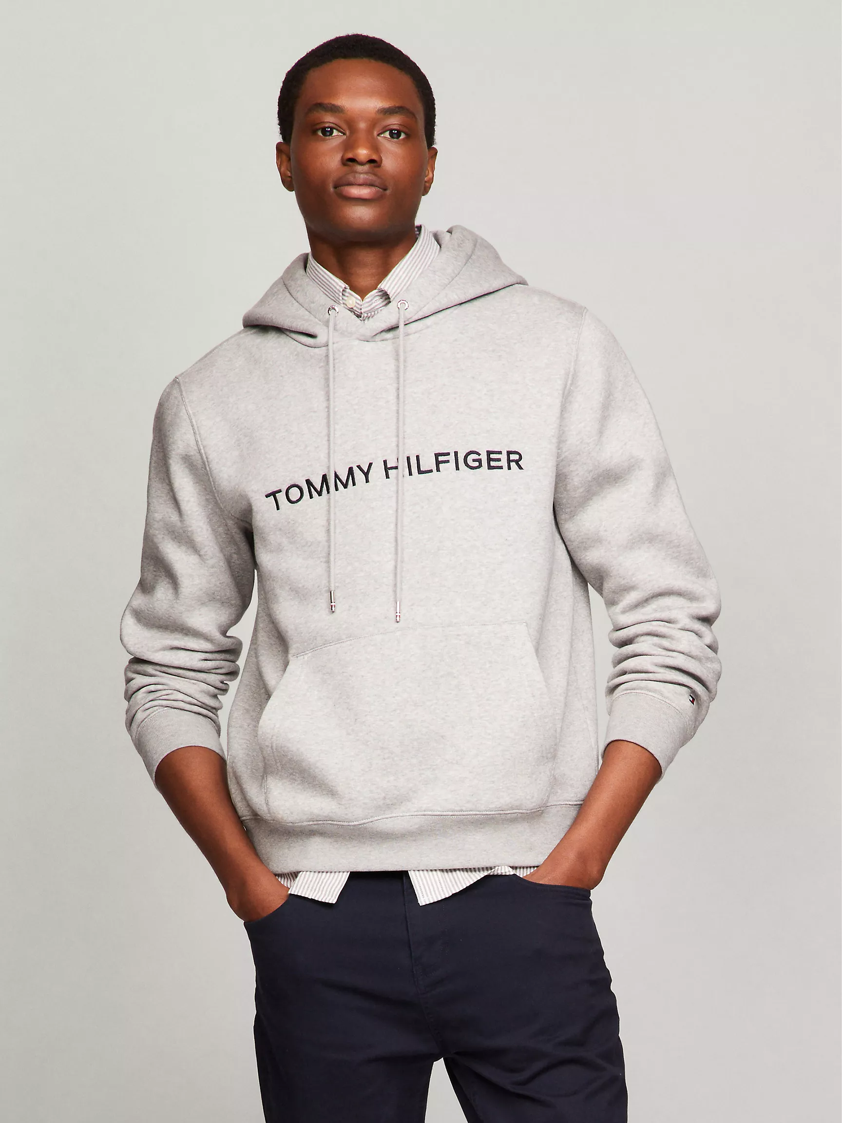 Мужское худи Tommy Hilfiger, Худи с вышитым логотипом Tommy Icon