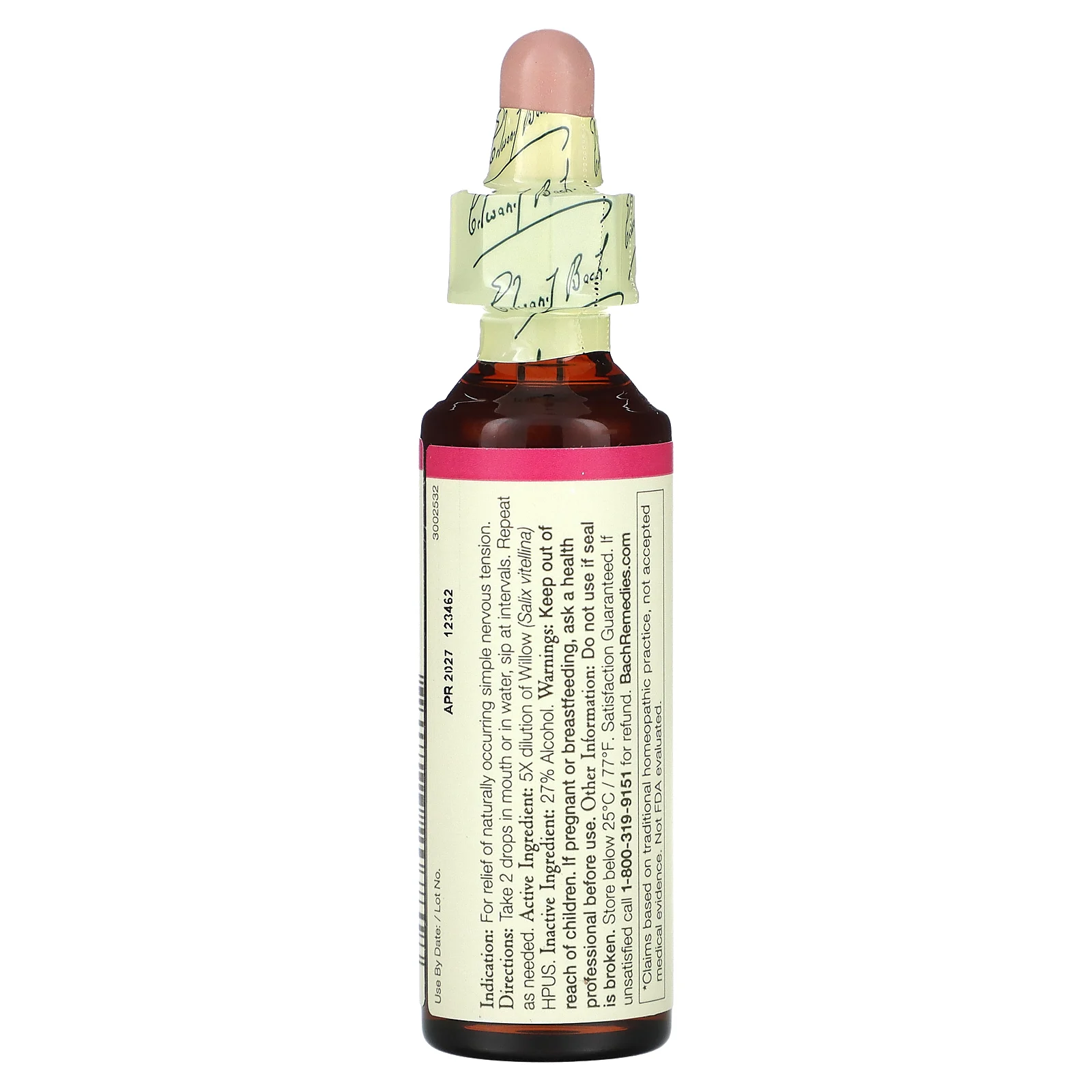 Bach, Original Flower Remedies, ива, 20 мл (0,7 жидк. Унции)