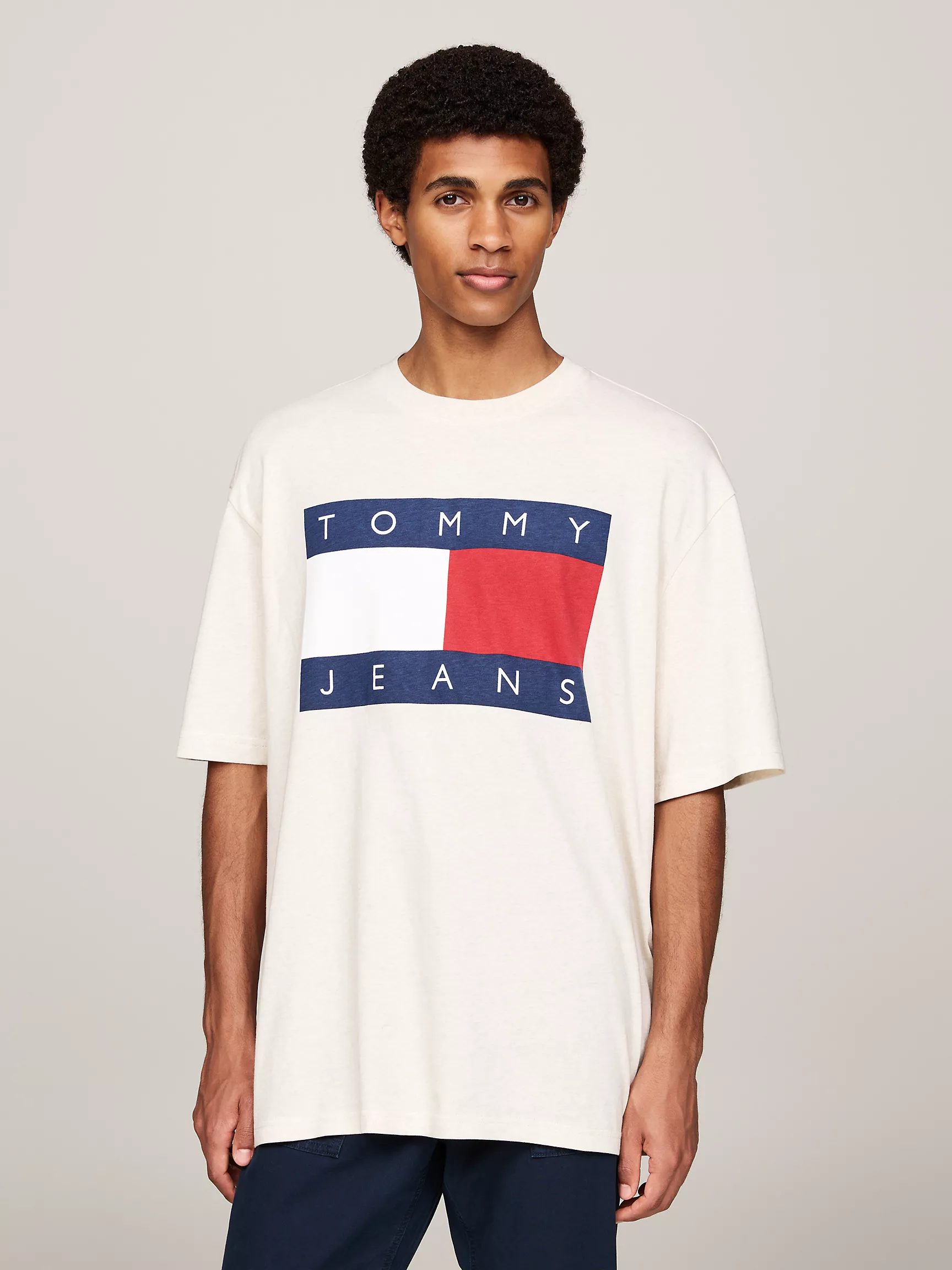 Мужская футболка Tommy Hilfiger, Удлиненная футболка с нашивкой TJ Flag