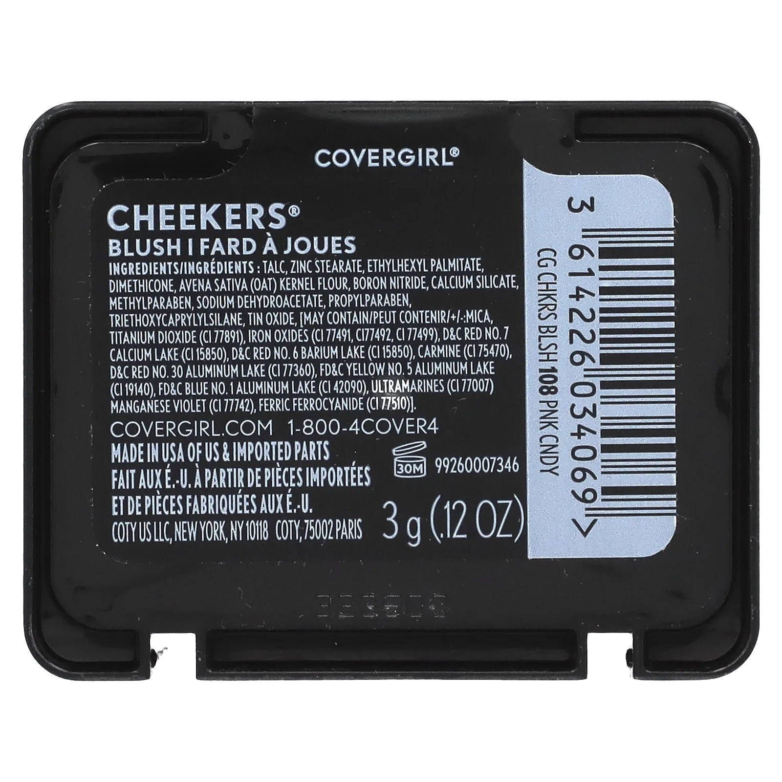 Covergirl, Cheekers Blush, 108 розовый, 3 г (0,12 унции)