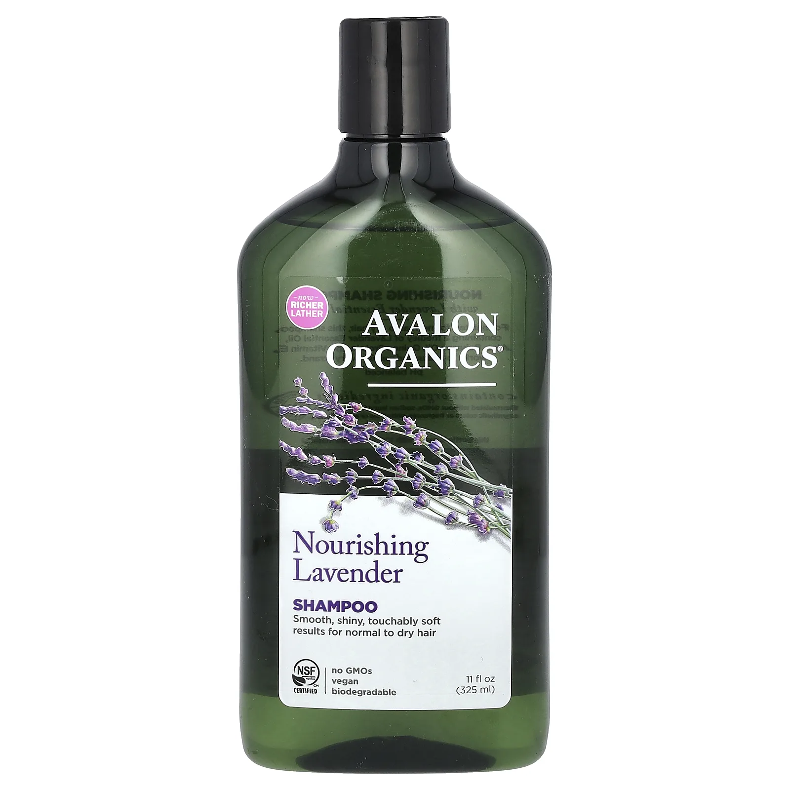 Avalon Organics, шампунь, питательная лаванда, 325 мл (11 жидк. унций)
