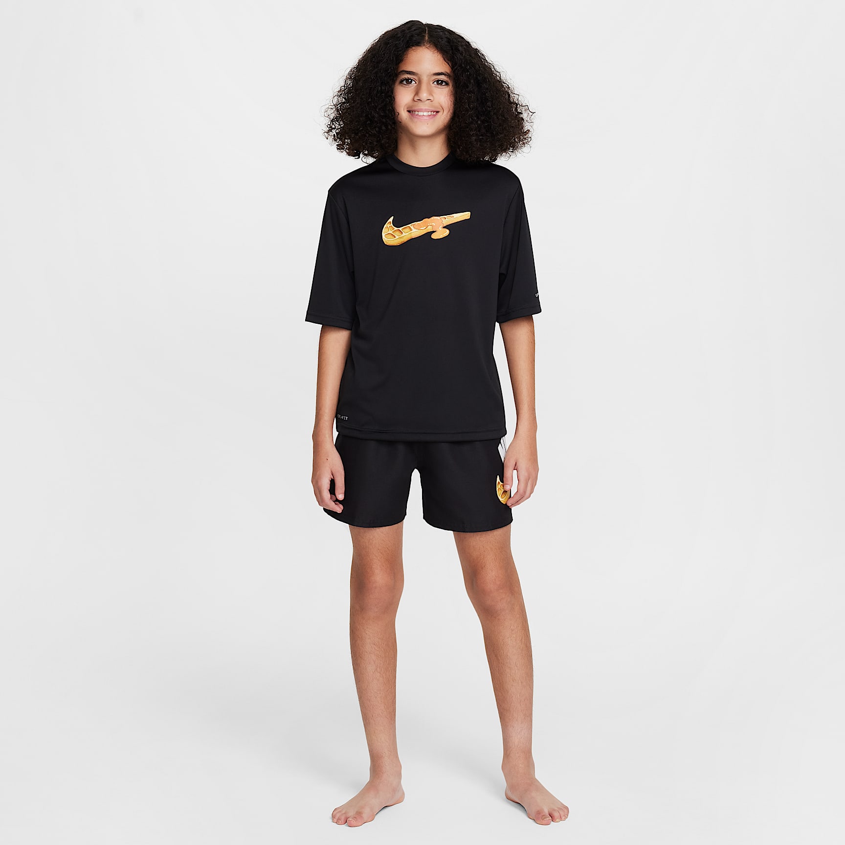Nike Swim Hydroguard Big Kids' (Boys') Dri-FIT Short-Sleeve Top