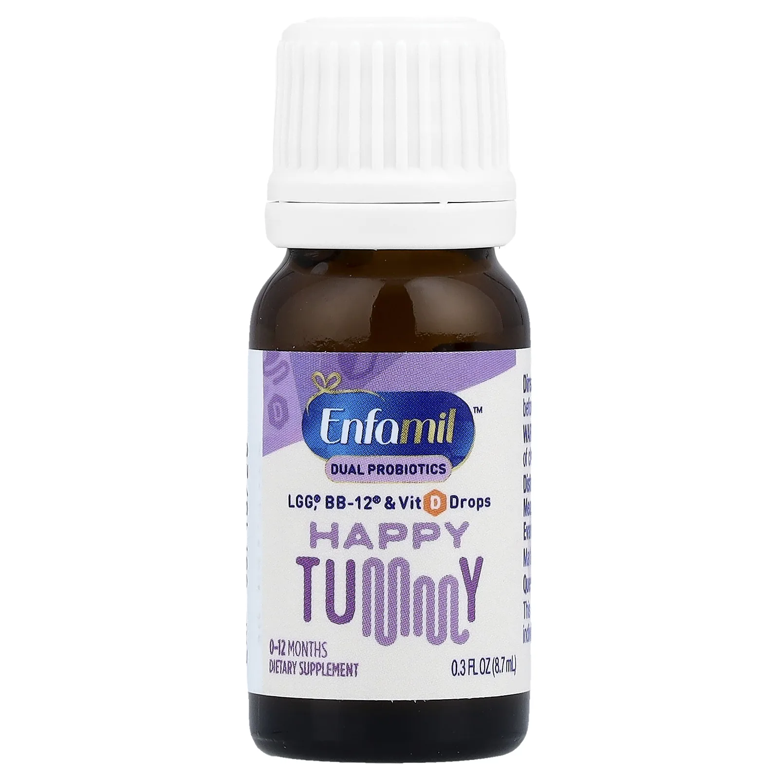 Enfamil, Happy Tummy, добавка для детей 0–12 месяцев, 8,7 мл (0,3 жидк. унции)