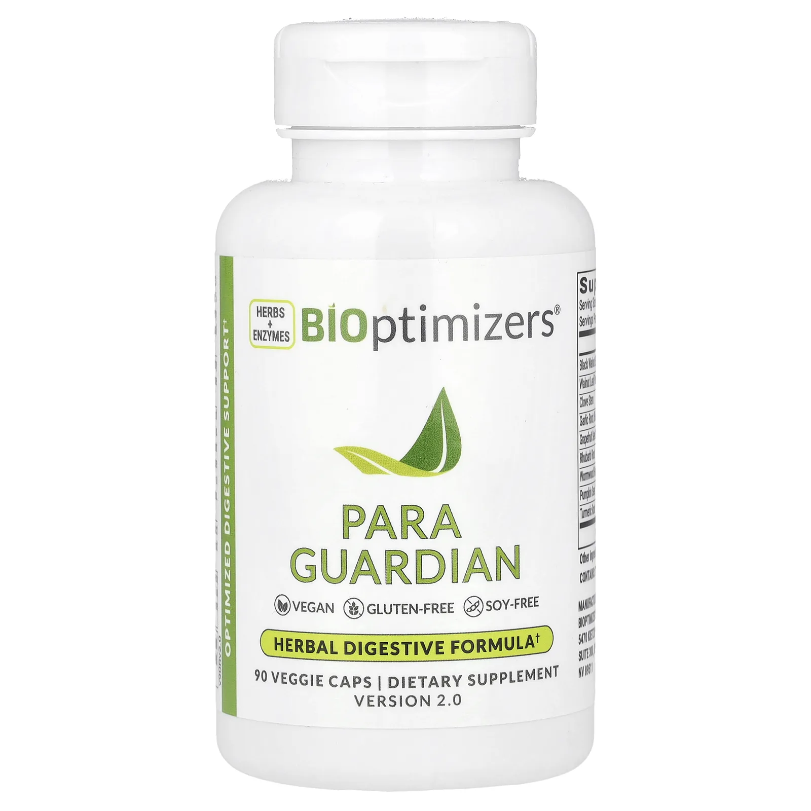 BIOptimizers, Para Guardian, 90 растительных капсул