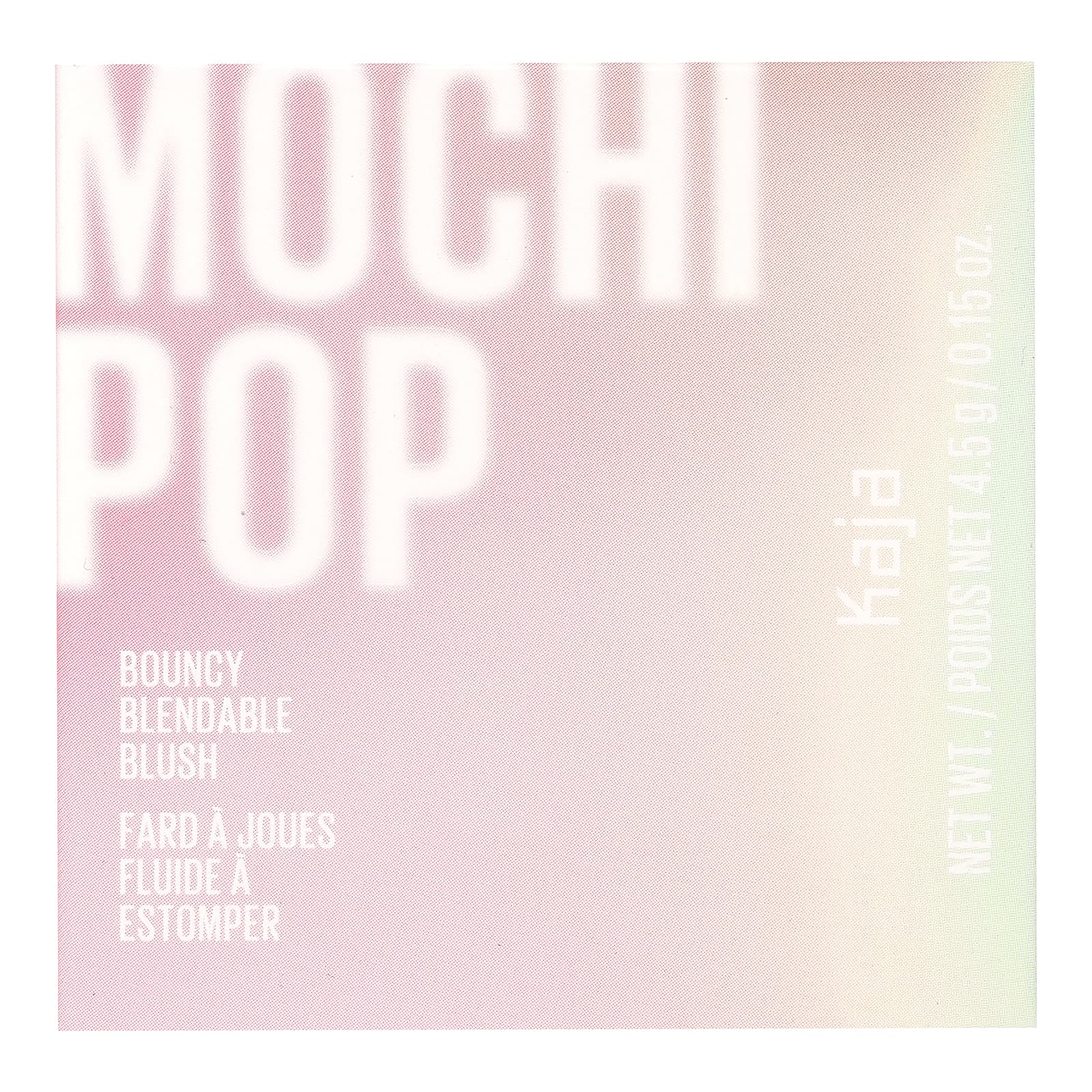 Kaja, Mochi Pop, упругие румяна, возможность растушевки, оттенок 01 Aura, 4,5 г (0,15 унции)
