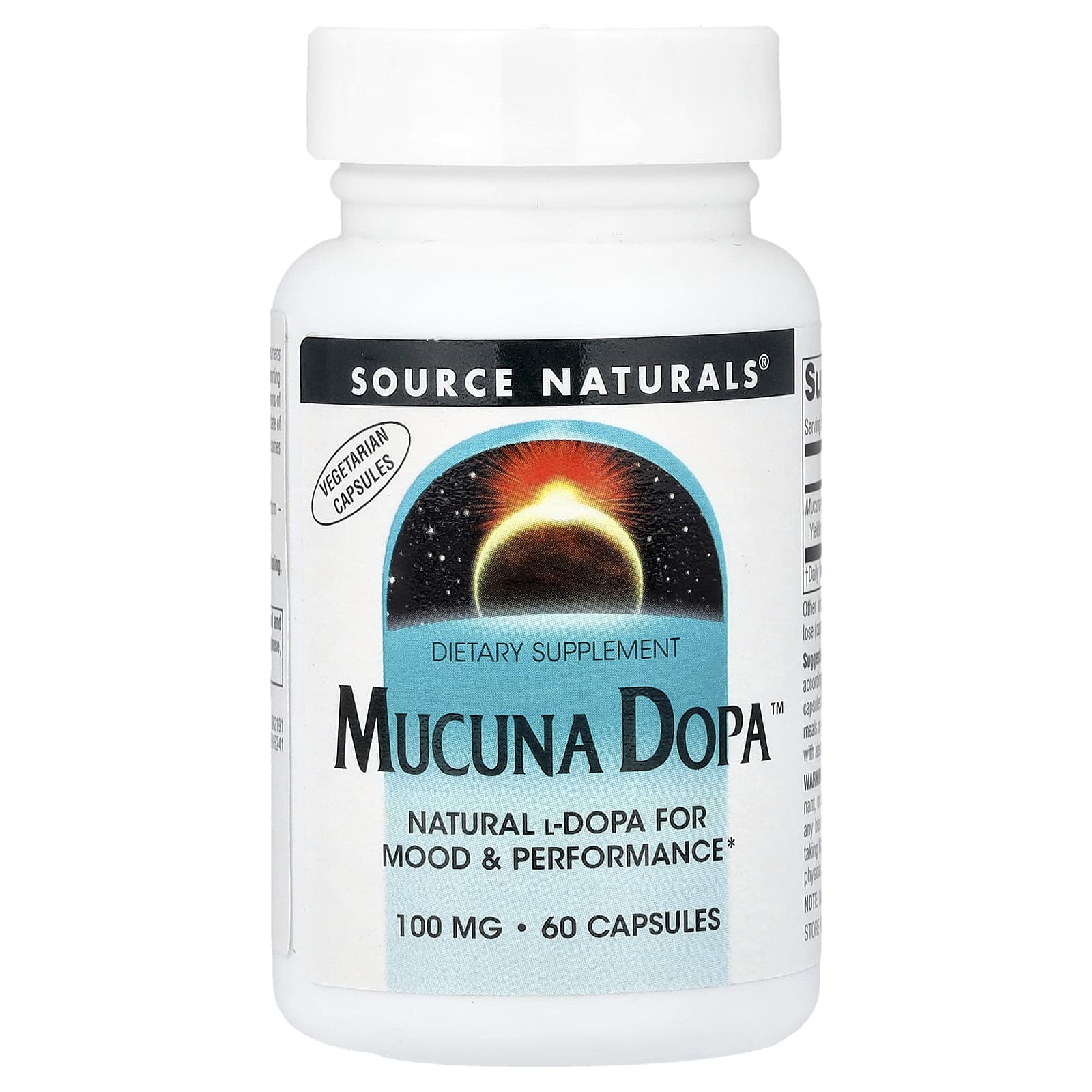 Source Naturals, Mucuna Dopa™, 100 мг, 60 капсул