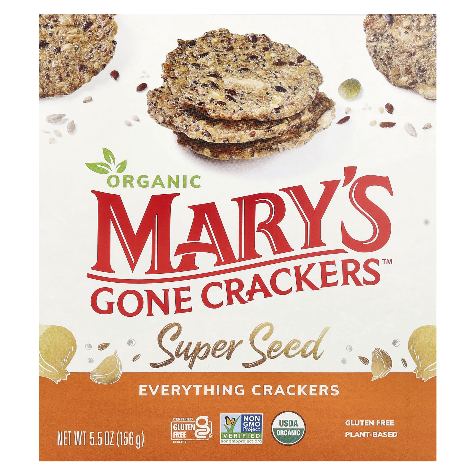 Mary's Gone Crackers, Super Seed, зерновые крекеры, ассорти, 156 г (5,5 унции)
