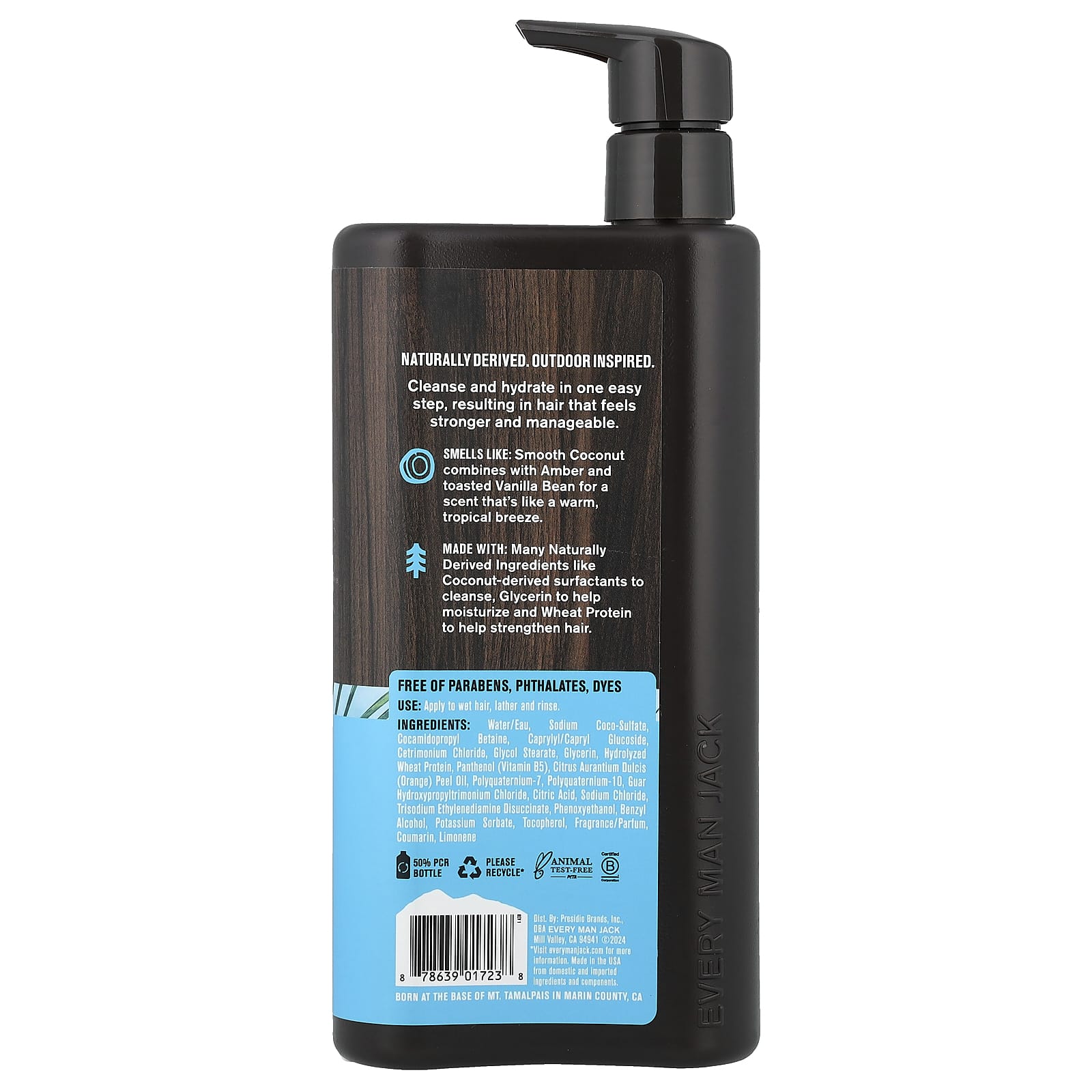 Every Man Jack, 2 в 1, шампунь и кондиционер, кокос и ваниль, 473 мл (16 жидк. унций)