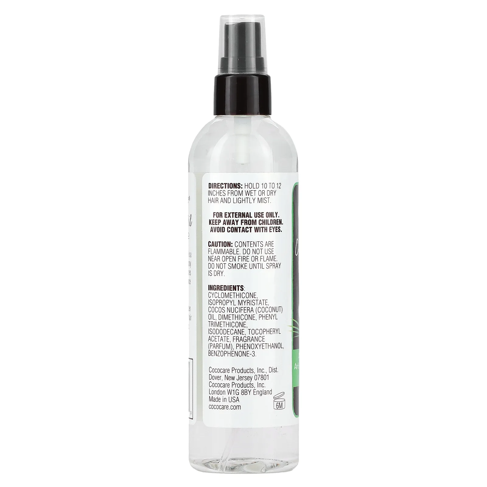 Cococare, Блеск для волос с кокосовым маслом, 180 мл (6 жидк. Унций)