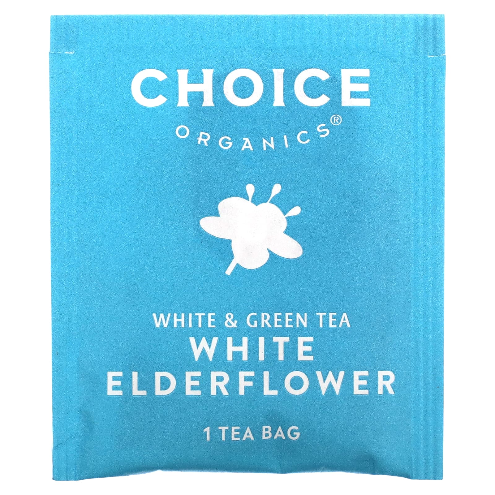 Choice Organic Teas, Белый и зеленый чай, белая бузина, 16 чайных пакетиков, 24 г (0,85 унции)