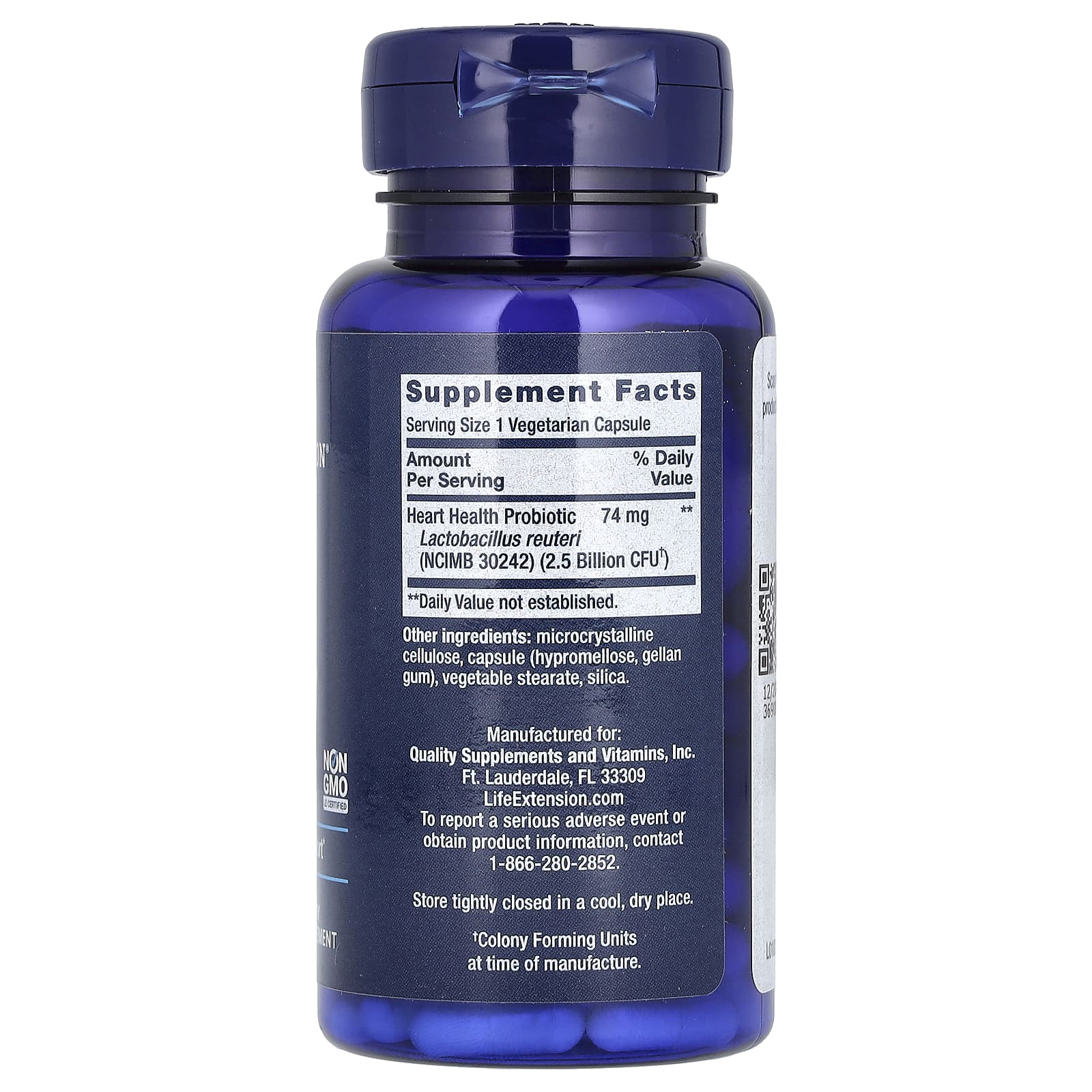 Life Extension, Florassist, для здоровья сердца, 60 растительных капсул