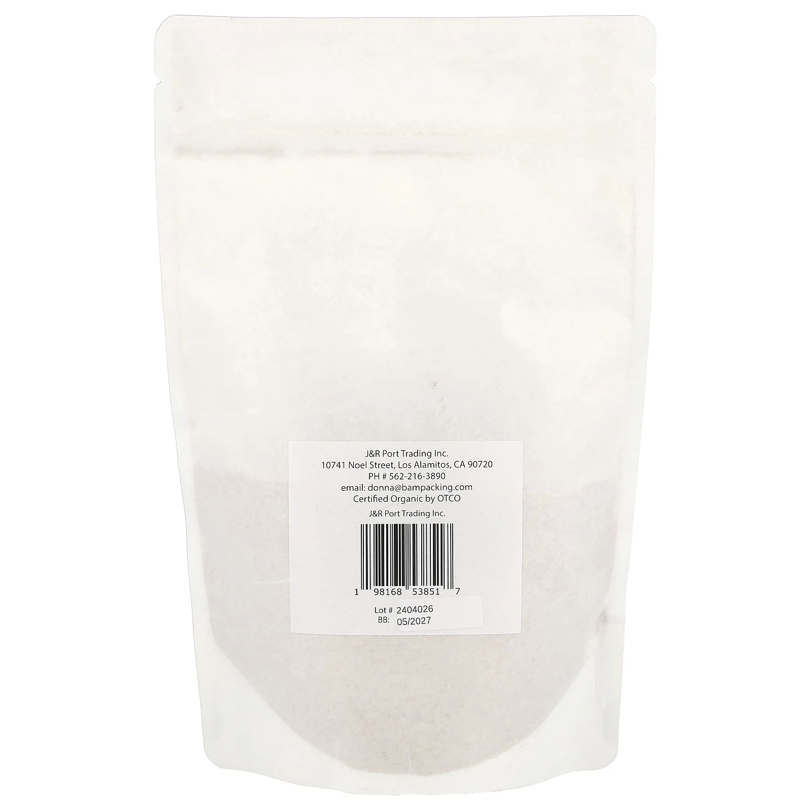 J&R Port Trading, Organic Slippery Elm Bark Powder, 4 oz