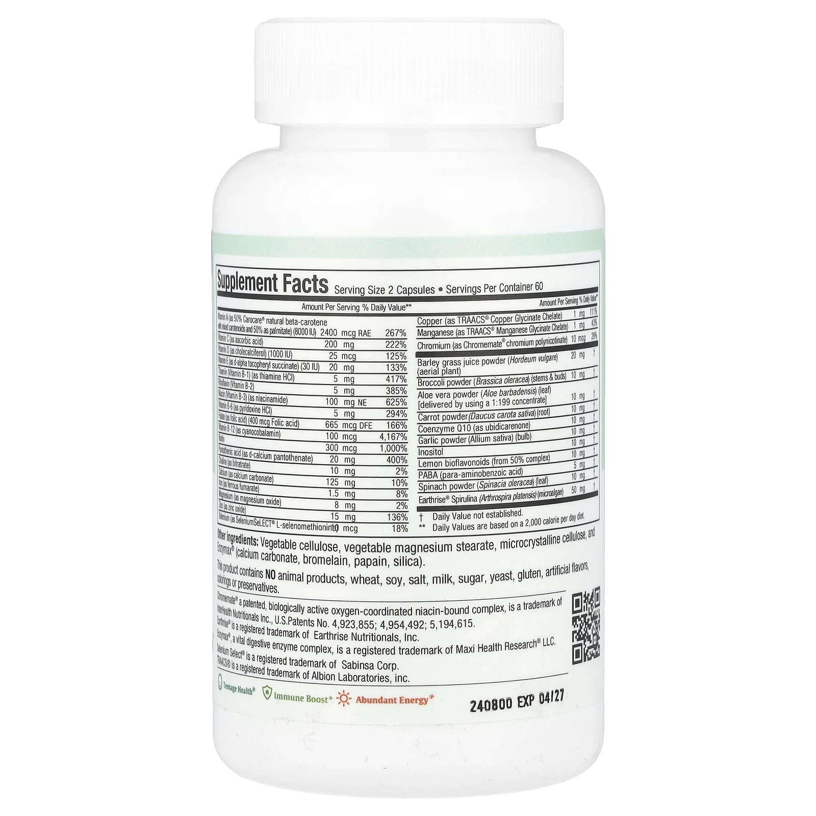 Maxi Health, Maxi Teen Supreme ™, для мужчин, 120 капсул