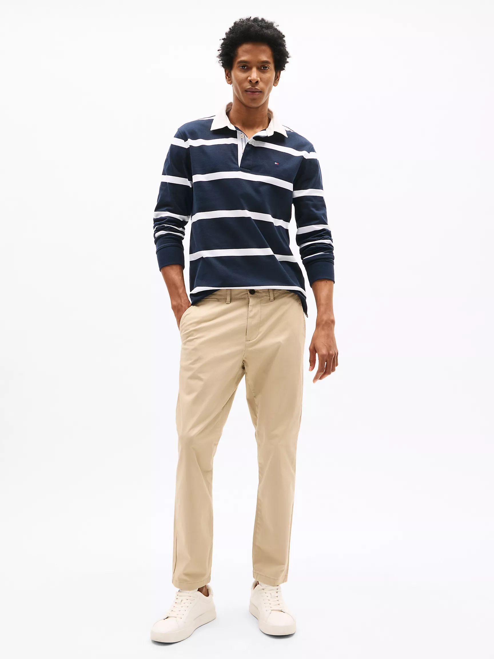 Мужское поло Tommy Hilfiger, Регбийное поло стандартного кроя с длинными рукавами