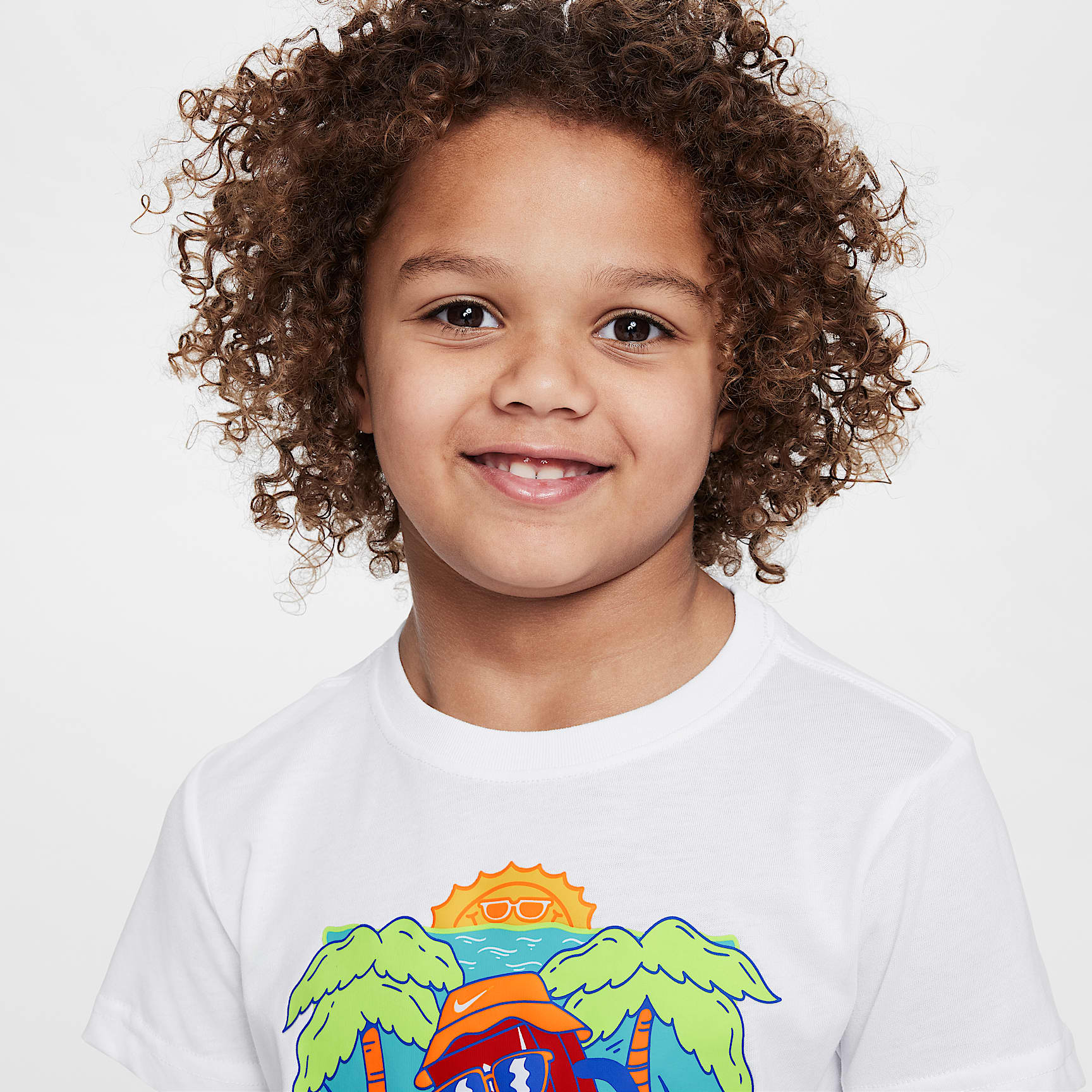 Nike Little Kids' Boxy Palm Tree T-Shirt