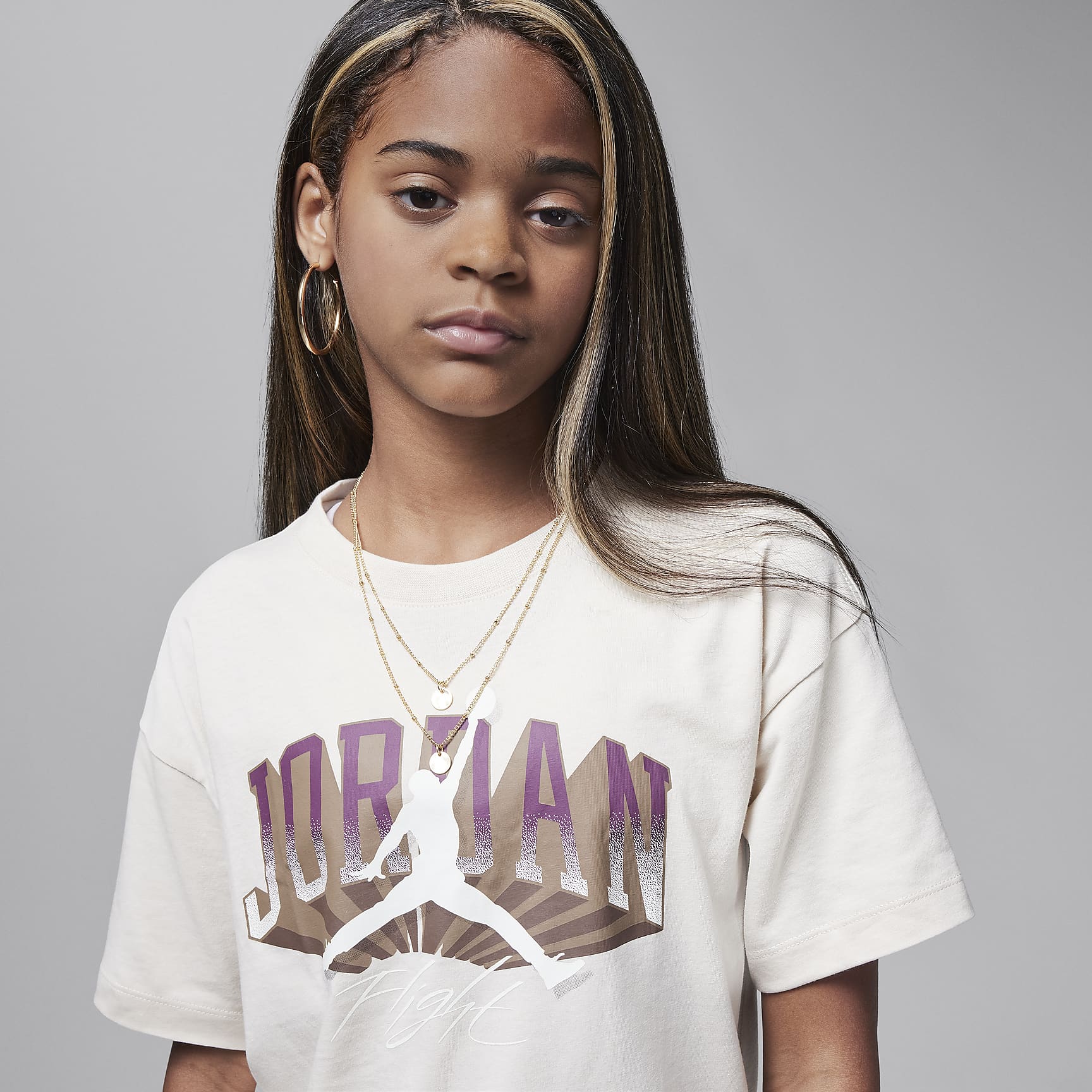 Jordan Big Kids' Push Through Graphic T-Shirt