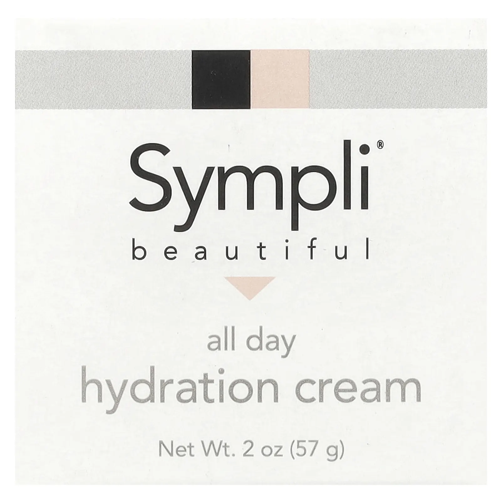 Sympli Beautiful, крем, увлажняющий кожу на протяжении всего дня, 57 г (2 унции)