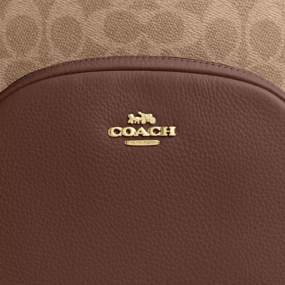 Рюкзак COACH Court Backpack In Signature Canvas